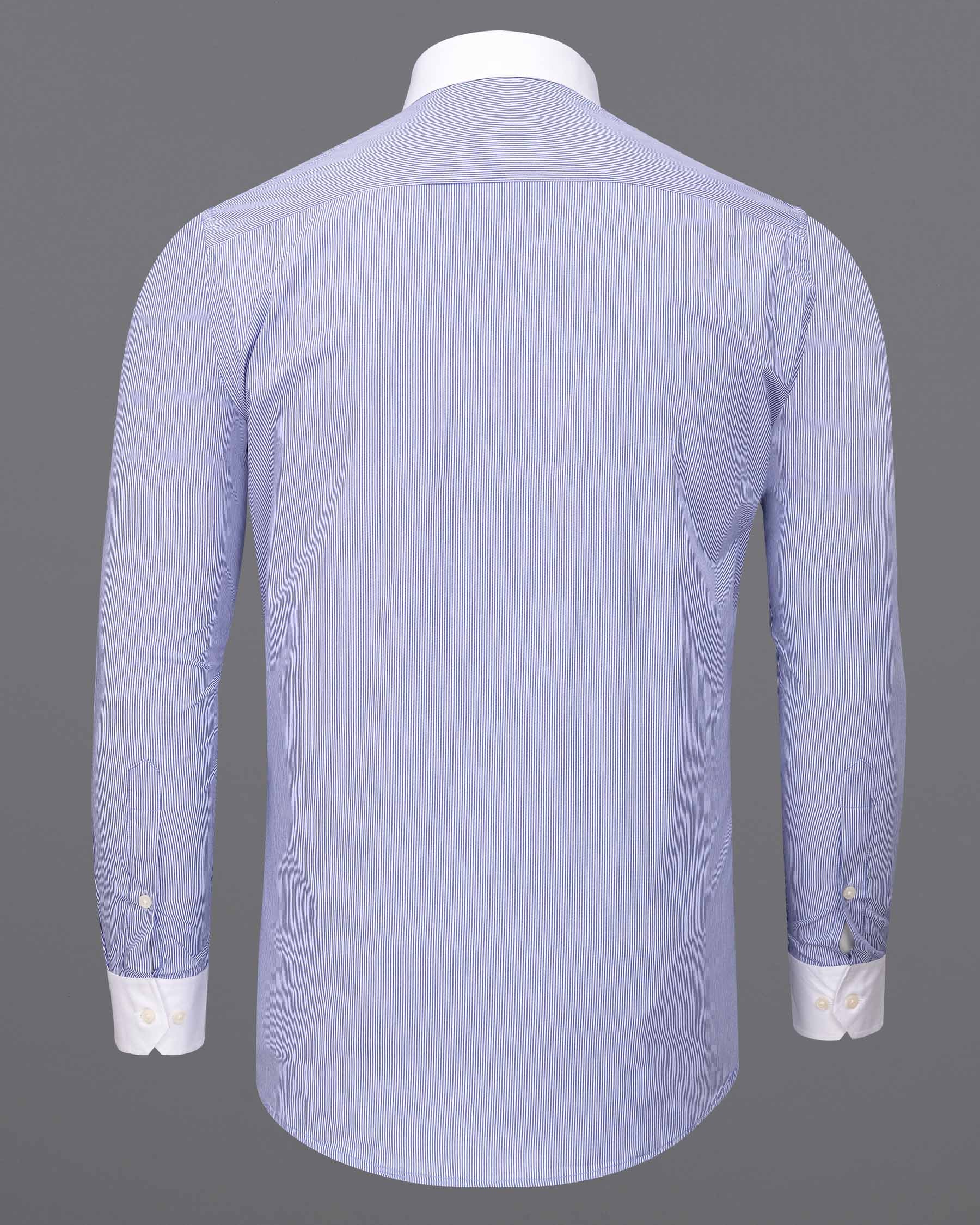 Wild Blue Yonder Pin Striped With White Collar Premium Cotton Shirt 6118-WCC-38, 6118-WCC-H-38, 6118-WCC-39, 6118-WCC-H-39, 6118-WCC-40, 6118-WCC-H-40, 6118-WCC-42, 6118-WCC-H-42, 6118-WCC-44, 6118-WCC-H-44, 6118-WCC-46, 6118-WCC-H-46, 6118-WCC-48, 6118-WCC-H-48, 6118-WCC-50, 6118-WCC-H-50, 6118-WCC-52, 6118-WCC-H-52