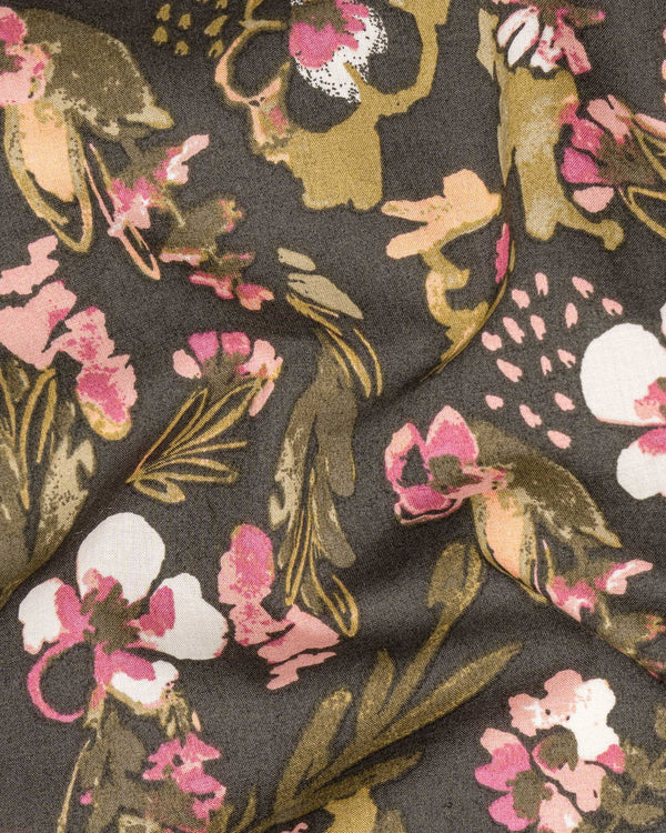 Space Shuttle Floral Printed Premium Cotton Shirt 6206-38, 6206-H-38, 6206-39, 6206-H-39, 6206-40, 6206-H-40, 6206-42, 6206-H-42, 6206-44, 6206-H-44, 6206-46, 6206-H-46, 6206-48, 6206-H-48, 6206-50, 6206-H-50, 6206-52, 6206-H-52