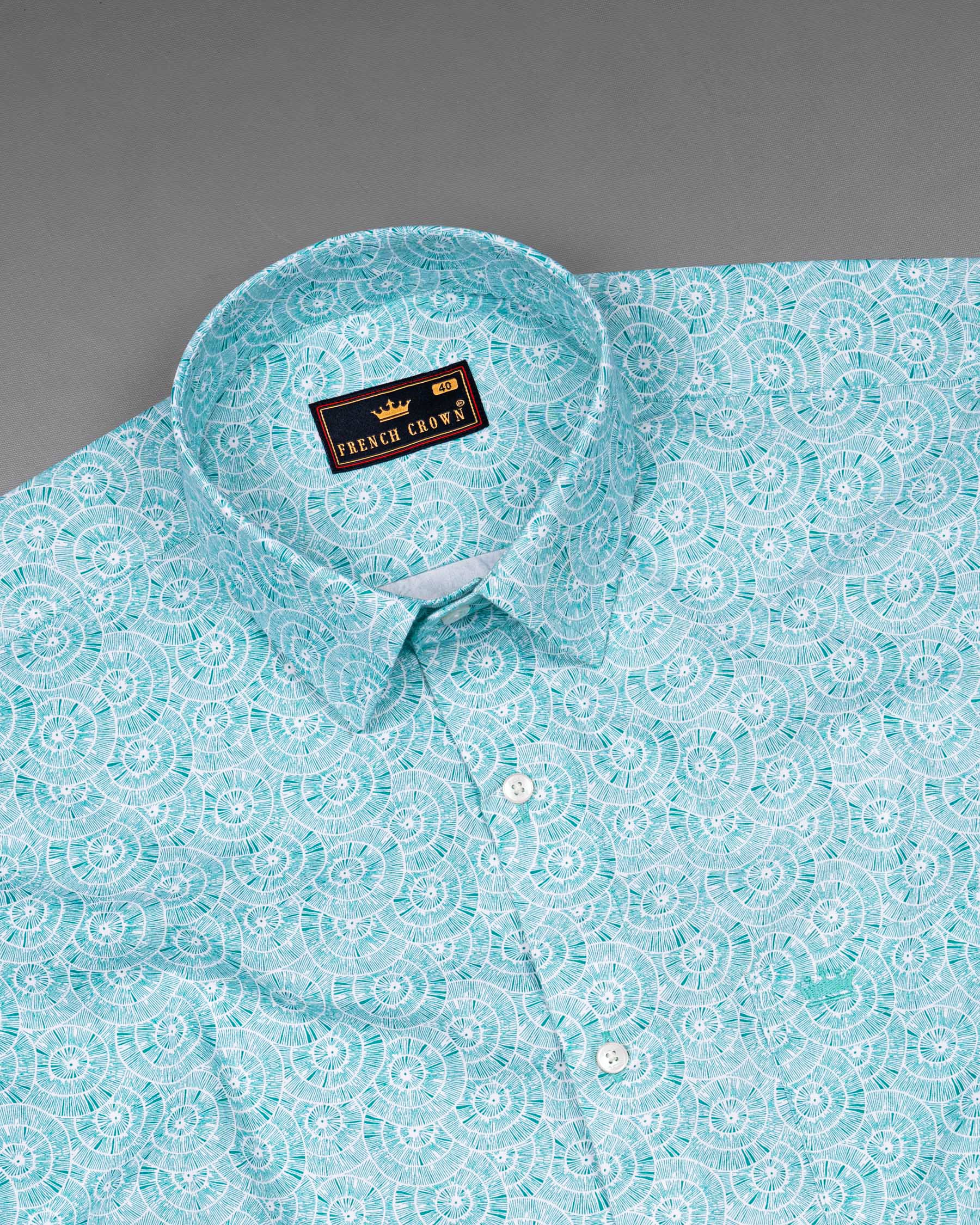 Java Blue Twill Printed Premium Cotton Shirt 6236-38, 6236-H-38, 6236-39, 6236-H-39, 6236-40, 6236-H-40, 6236-42, 6236-H-42, 6236-44, 6236-H-44, 6236-46, 6236-H-46, 6236-48, 6236-H-48, 6236-50, 6236-H-50, 6236-52, 6236-H-52