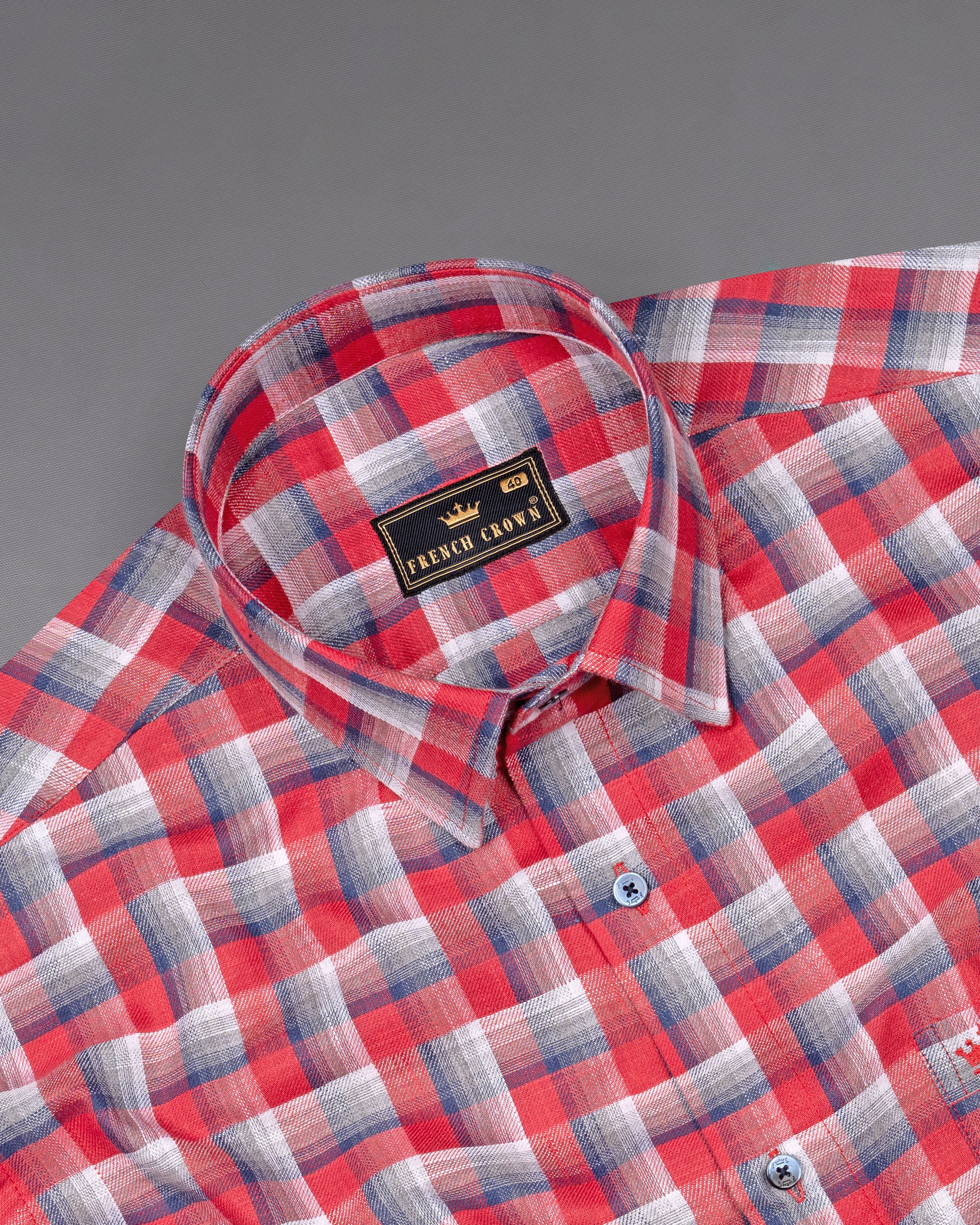 Brick Red and Kimberly Blue Twill Plaid Premium Cotton Shirt 6241-BLE-38, 6241-BLE-H-38, 6241-BLE-39, 6241-BLE-H-39, 6241-BLE-40, 6241-BLE-H-40, 6241-BLE-42, 6241-BLE-H-42, 6241-BLE-44, 6241-BLE-H-44, 6241-BLE-46, 6241-BLE-H-46, 6241-BLE-48, 6241-BLE-H-48, 6241-BLE-50, 6241-BLE-H-50, 6241-BLE-52, 6241-BLE-H-52