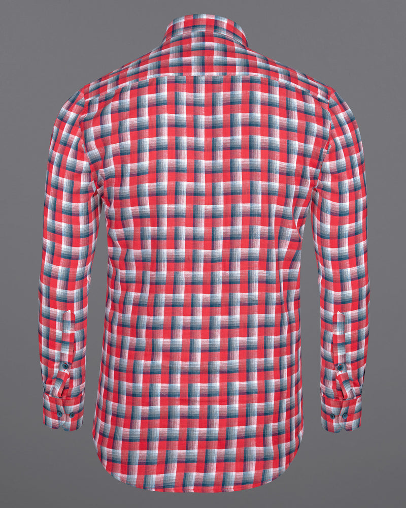 Brick Red and Kimberly Blue Twill Plaid Premium Cotton Shirt 6241-BLE-38, 6241-BLE-H-38, 6241-BLE-39, 6241-BLE-H-39, 6241-BLE-40, 6241-BLE-H-40, 6241-BLE-42, 6241-BLE-H-42, 6241-BLE-44, 6241-BLE-H-44, 6241-BLE-46, 6241-BLE-H-46, 6241-BLE-48, 6241-BLE-H-48, 6241-BLE-50, 6241-BLE-H-50, 6241-BLE-52, 6241-BLE-H-52