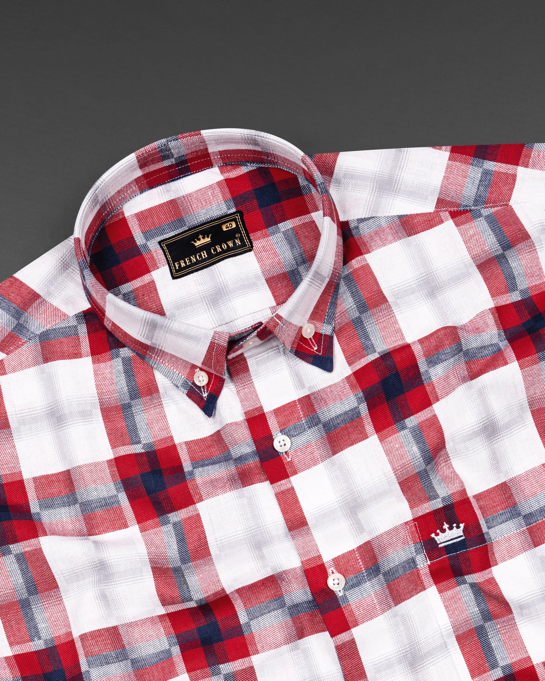 Bright White and Shiraz Rust Twill Plaid Premium Cotton Shirt 6242-BD-38, 6242-BD-H-38, 6242-BD-39, 6242-BD-H-39, 6242-BD-40, 6242-BD-H-40, 6242-BD-42, 6242-BD-H-42, 6242-BD-44, 6242-BD-H-44, 6242-BD-46, 6242-BD-H-46, 6242-BD-48, 6242-BD-H-48, 6242-BD-50, 6242-BD-H-50, 6242-BD-52, 6242-BD-H-52