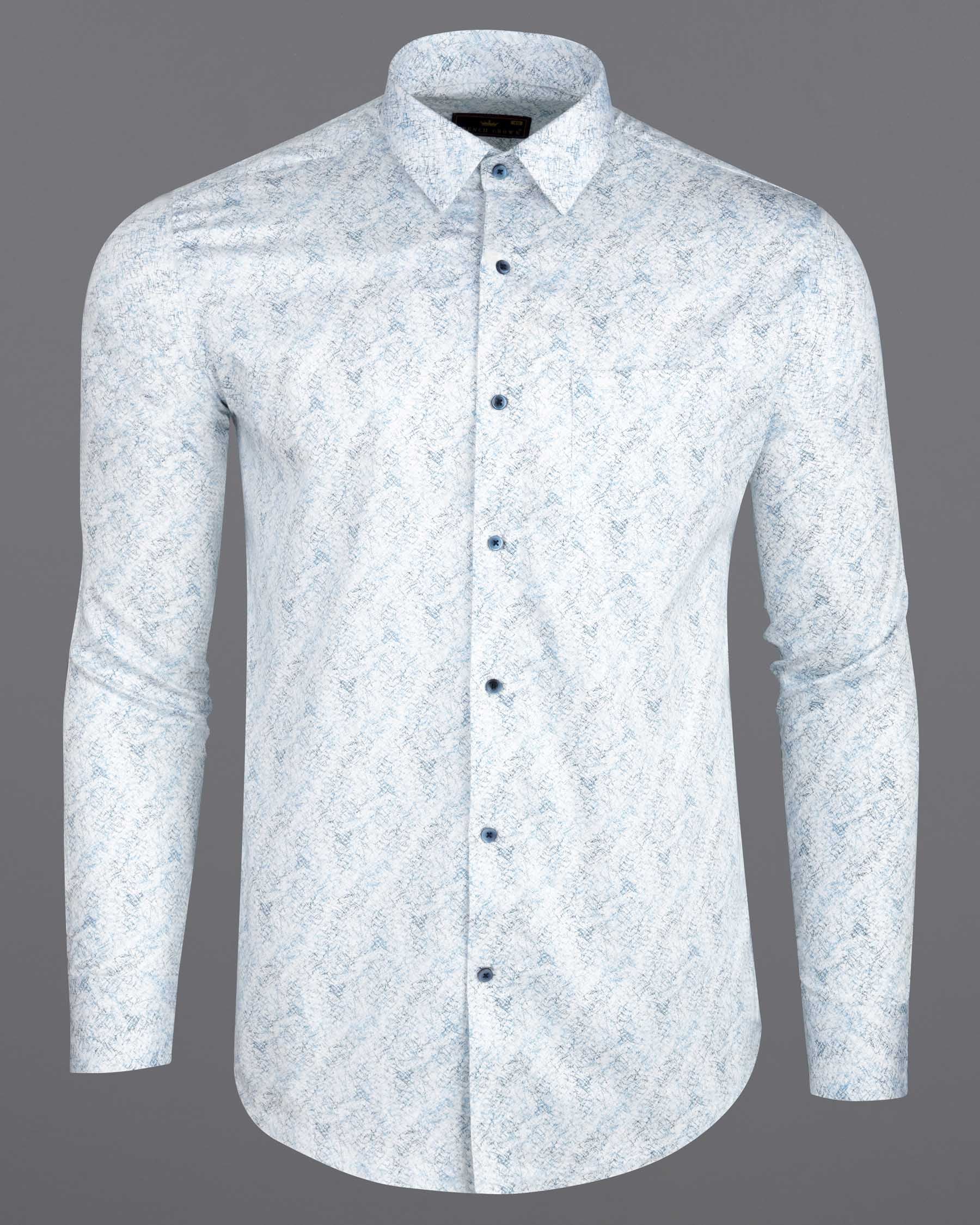 White with Blue abstract print Super Soft Premium Cotton Shirt 6250-BLE-38, 6250-BLE-H-38, 6250-BLE-39, 6250-BLE-H-39, 6250-BLE-40, 6250-BLE-H-40, 6250-BLE-42, 6250-BLE-H-42, 6250-BLE-44, 6250-BLE-H-44, 6250-BLE-46, 6250-BLE-H-46, 6250-BLE-48, 6250-BLE-H-48, 6250-BLE-50, 6250-BLE-H-50, 6250-BLE-52, 6250-BLE-H-52