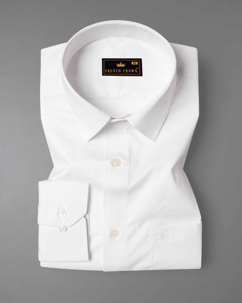 Bright White Premium Cotton Shirt 6264-38, 6264-H-38, 6264-39, 6264-H-39, 6264-40, 6264-H-40, 6264-42, 6264-H-42, 6264-44, 6264-H-44, 6264-46, 6264-H-46, 6264-48, 6264-H-48, 6264-50, 6264-H-50, 6264-52, 6264-H-52
