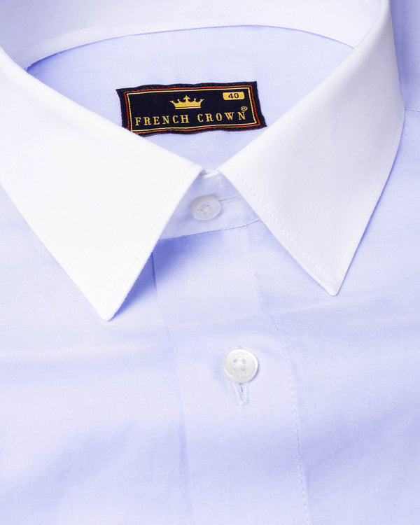 Moon Racker Blue with White Collar Premium Shirt 6268-WCC-38, 6268-WCC-H-38, 6268-WCC-39, 6268-WCC-H-39, 6268-WCC-40, 6268-WCC-H-40, 6268-WCC-42, 6268-WCC-H-42, 6268-WCC-44, 6268-WCC-H-44, 6268-WCC-46, 6268-WCC-H-46, 6268-WCC-48, 6268-WCC-H-48, 6268-WCC-50, 6268-WCC-H-50, 6268-WCC-52, 6268-WCC-H-52