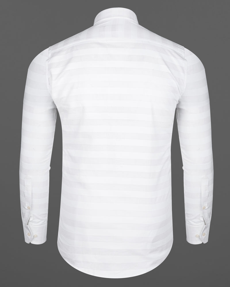 Bright White Striped Dobby Textured Premium Giza Cotton Shirt 6278-CA-38, 6278-CA-H-38, 6278-CA-39, 6278-CA-H-39, 6278-CA-40, 6278-CA-H-40, 6278-CA-42, 6278-CA-H-42, 6278-CA-44, 6278-CA-H-44, 6278-CA-46, 6278-CA-H-46, 6278-CA-48, 6278-CA-H-48, 6278-CA-50, 6278-CA-H-50, 6278-CA-52, 6278-CA-H-52