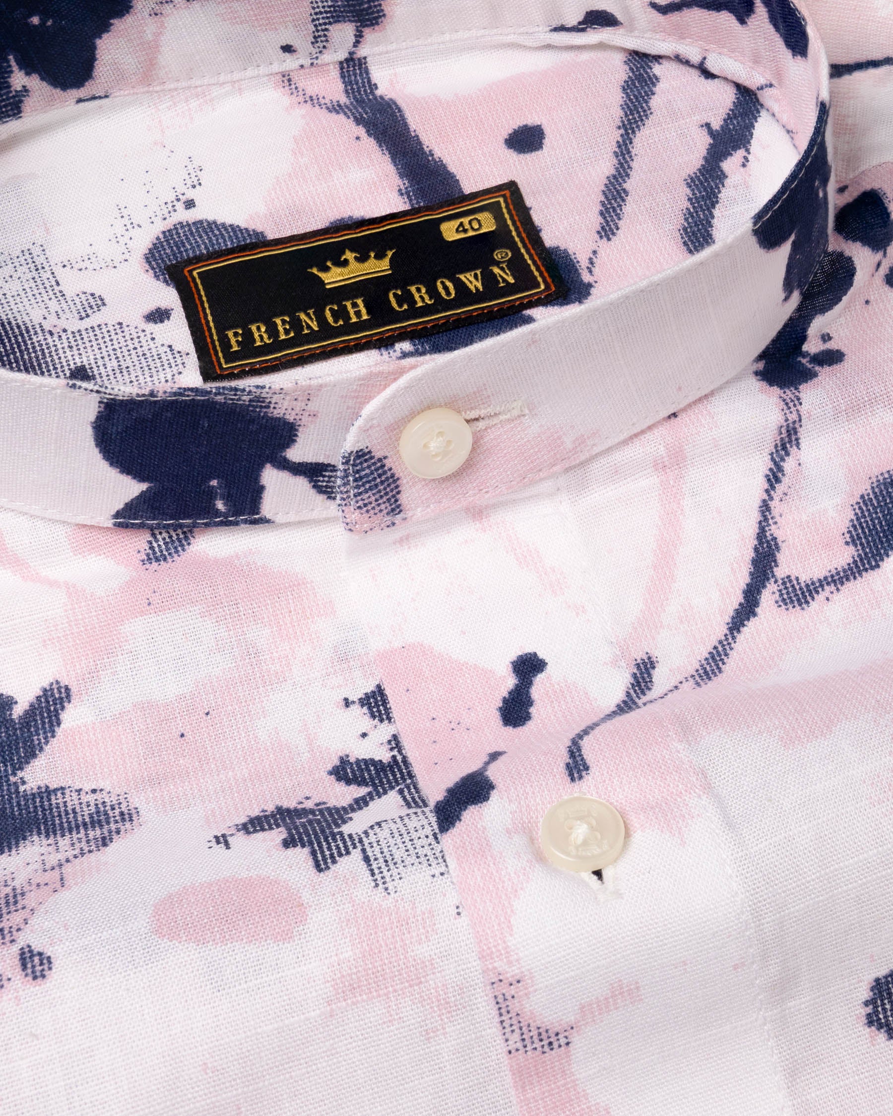 Oyster Pink Floral Printed Luxurious Linen Shirt 6293-M-38, 6293-M-H-38, 6293-M-39, 6293-M-H-39, 6293-M-40, 6293-M-H-40, 6293-M-42, 6293-M-H-42, 6293-M-44, 6293-M-H-44, 6293-M-46, 6293-M-H-46, 6293-M-48, 6293-M-H-48, 6293-M-50, 6293-M-H-50, 6293-M-52, 6293-M-H-52