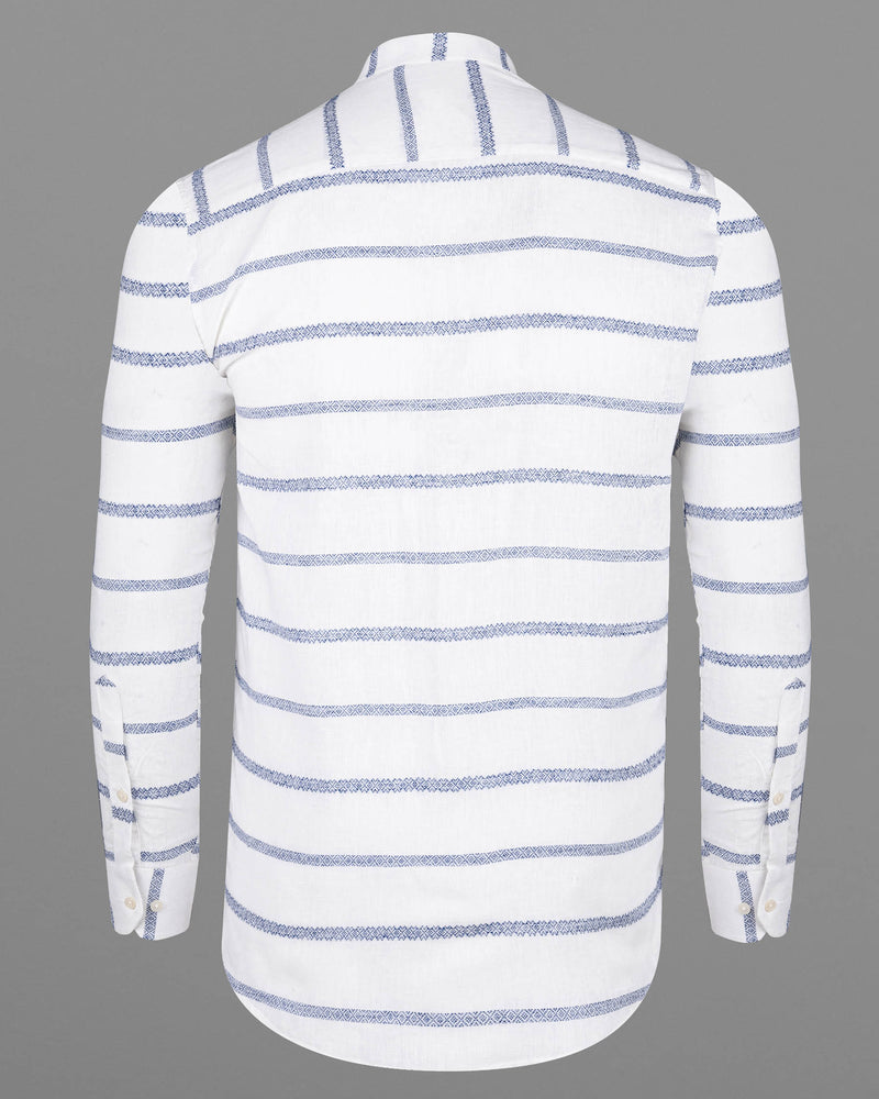 Bright White Striped Luxurious Linen Kurta Shirt 6304-M-38, 6304-M-H-38, 6304-M-39, 6304-M-H-39, 6304-M-40, 6304-M-H-40, 6304-M-42, 6304-M-H-42, 6304-M-44, 6304-M-H-44, 6304-M-46, 6304-M-H-46, 6304-M-48, 6304-M-H-48, 6304-M-50, 6304-M-H-50, 6304-M-52, 6304-M-H-52