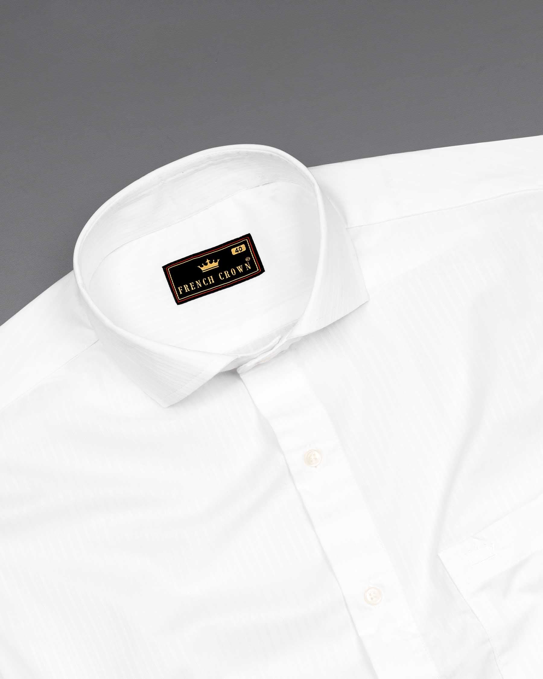 Bright White Subtle Striped Dobby Textured Premium Giza Cotton Shirt 6331-CA-38,6331-CA-H-38,6331-CA-39,6331-CA-H-39,6331-CA-40,6331-CA-H-40,6331-CA-42,6331-CA-H-42,6331-CA-44,6331-CA-H-44,6331-CA-46,6331-CA-H-46,6331-CA-48,6331-CA-H-48,6331-CA-50,6331-CA-H-50,6331-CA-52,6331-CA-H-52