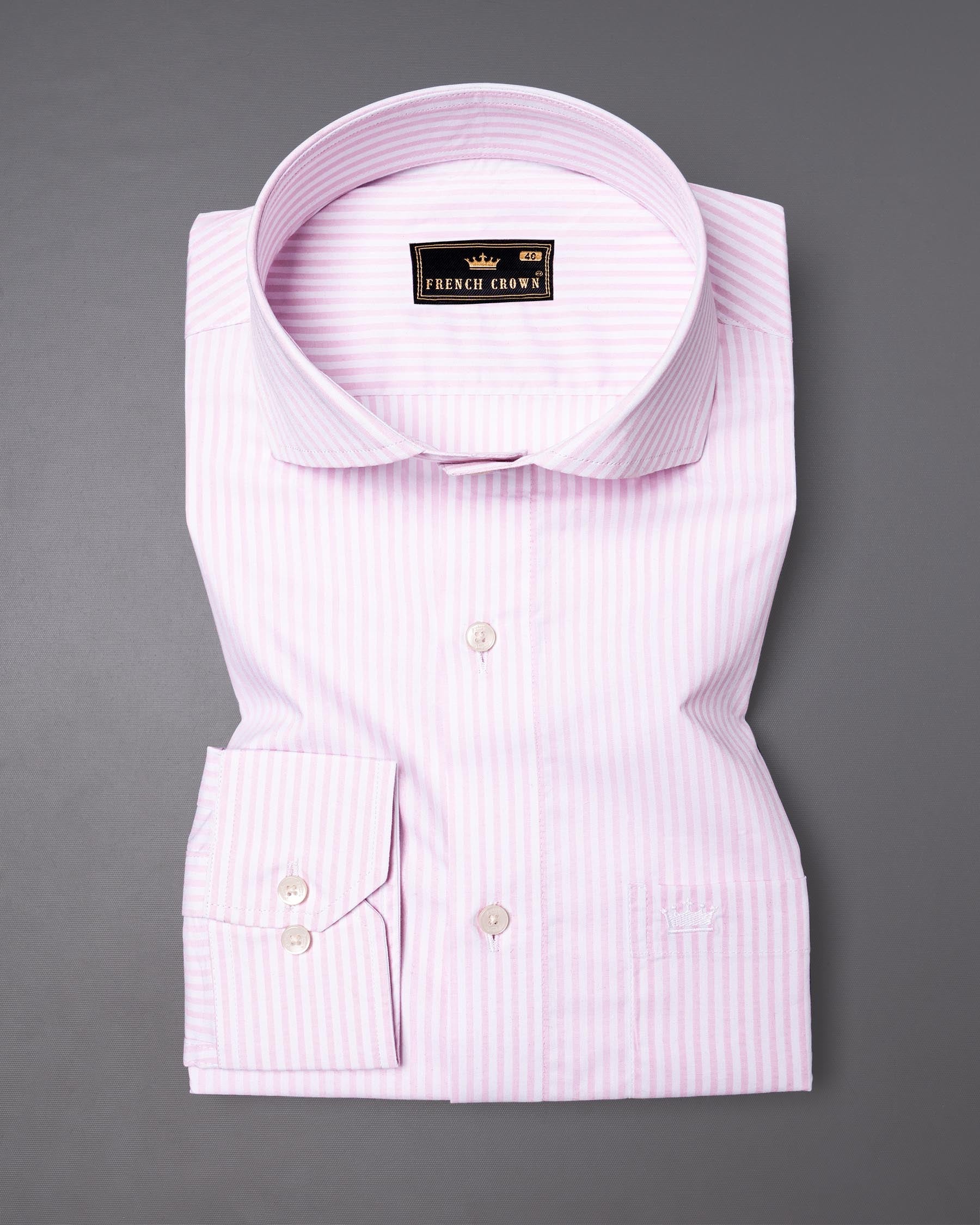 Bright White with Gainsboro Striped Premium Cotton Shirt 6339-CA-38,6339-CA-H-38,6339-CA-39,6339-CA-H-39,6339-CA-40,6339-CA-H-40,6339-CA-42,6339-CA-H-42,6339-CA-44,6339-CA-H-44,6339-CA-46,6339-CA-H-46,6339-CA-48,6339-CA-H-48,6339-CA-50,6339-CA-H-50,6339-CA-52,6339-CA-H-52