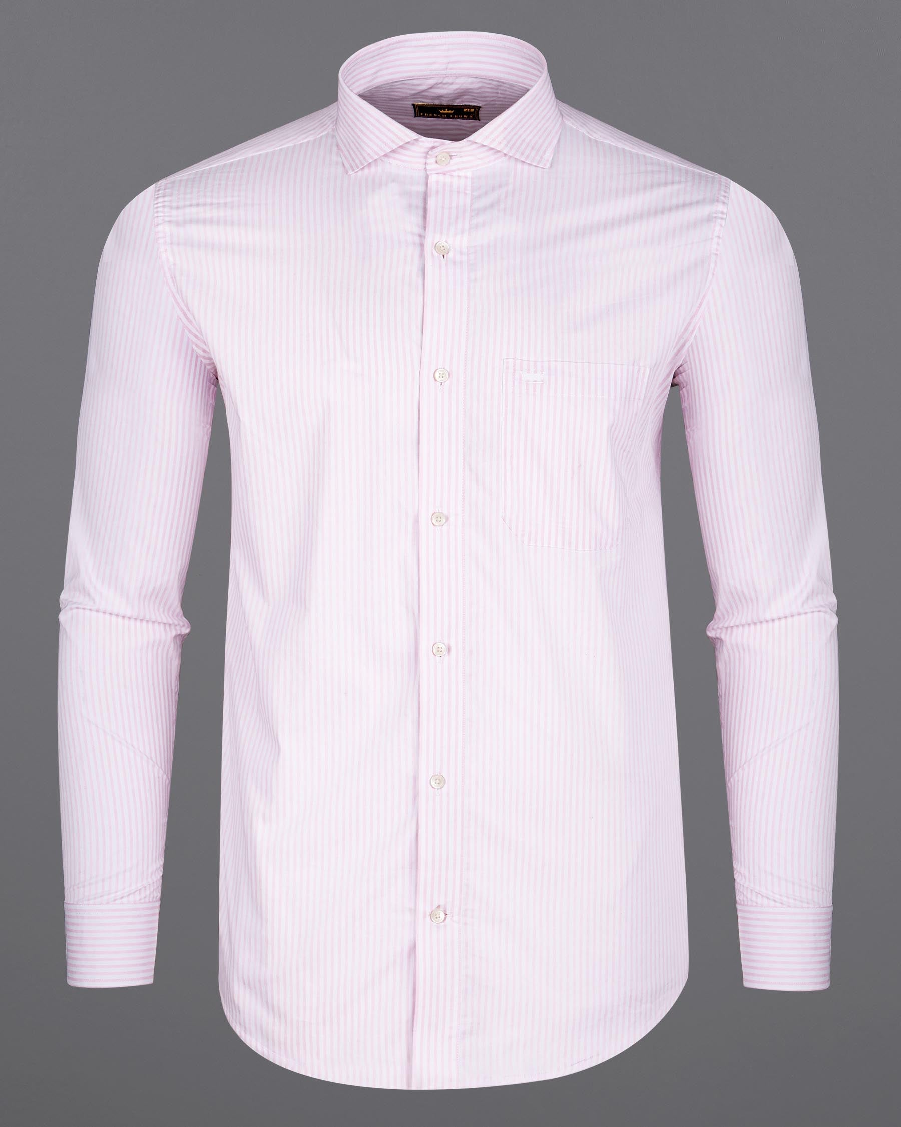 Bright White with Gainsboro Striped Premium Cotton Shirt 6339-CA-38,6339-CA-H-38,6339-CA-39,6339-CA-H-39,6339-CA-40,6339-CA-H-40,6339-CA-42,6339-CA-H-42,6339-CA-44,6339-CA-H-44,6339-CA-46,6339-CA-H-46,6339-CA-48,6339-CA-H-48,6339-CA-50,6339-CA-H-50,6339-CA-52,6339-CA-H-52