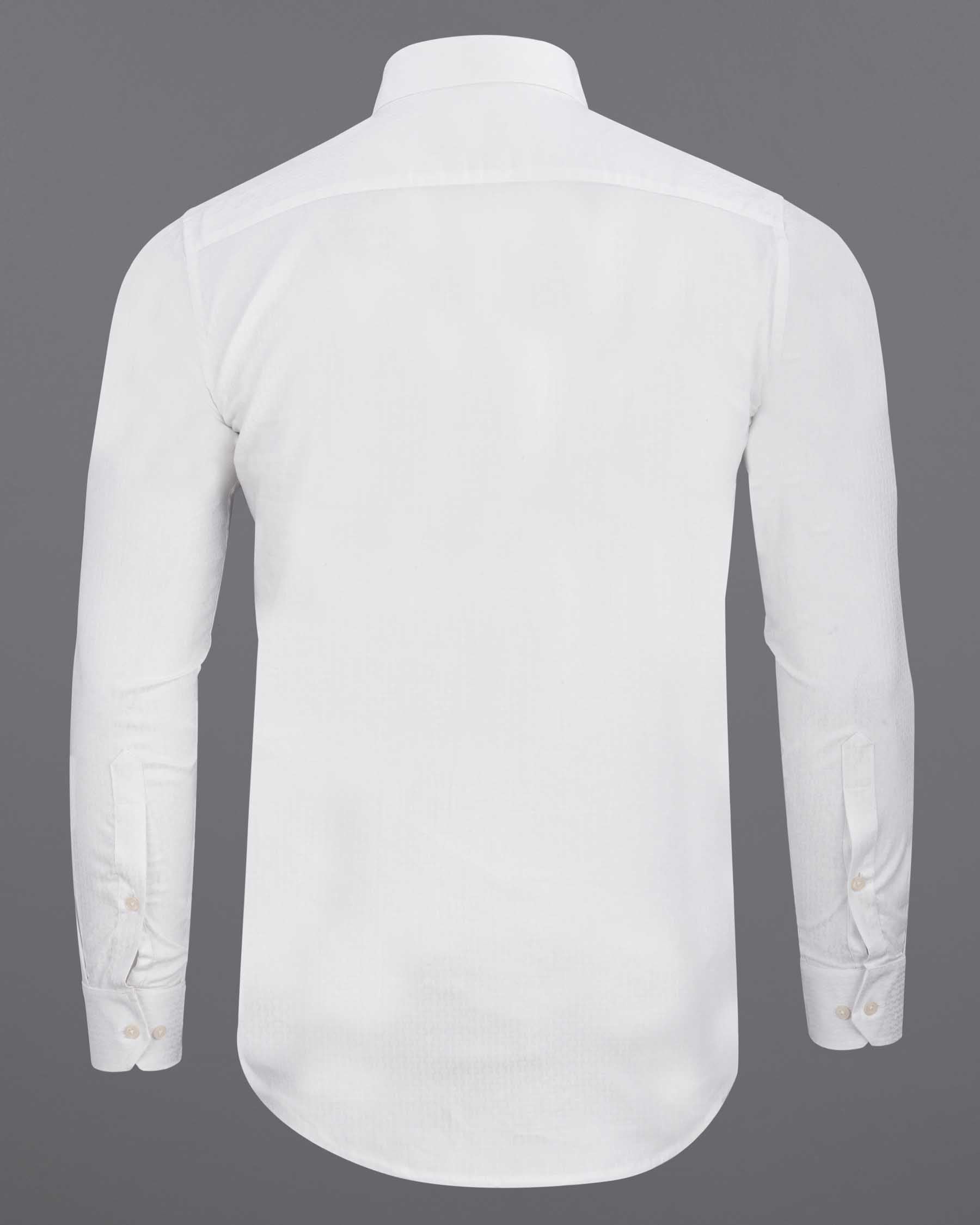 Bright White Dobby Textured Premium Giza Cotton Shirt 6343-38,6343-H-38,6343-39,6343-H-39,6343-40,6343-H-40,6343-42,6343-H-42,6343-44,6343-H-44,6343-46,6343-H-46,6343-48,6343-H-48,6343-50,6343-H-50,6343-52,6343-H-52