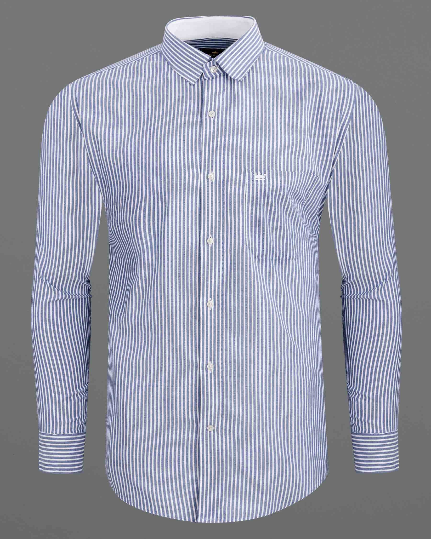 Chetwode Blue with White Striped Royal Oxford Shirt 6345-CP-38,6345-CP-H-38,6345-CP-39,6345-CP-H-39,6345-CP-40,6345-CP-H-40,6345-CP-42,6345-CP-H-42,6345-CP-44,6345-CP-H-44,6345-CP-46,6345-CP-H-46,6345-CP-48,6345-CP-H-48,6345-CP-50,6345-CP-H-50,6345-CP-52,6345-CP-H-52