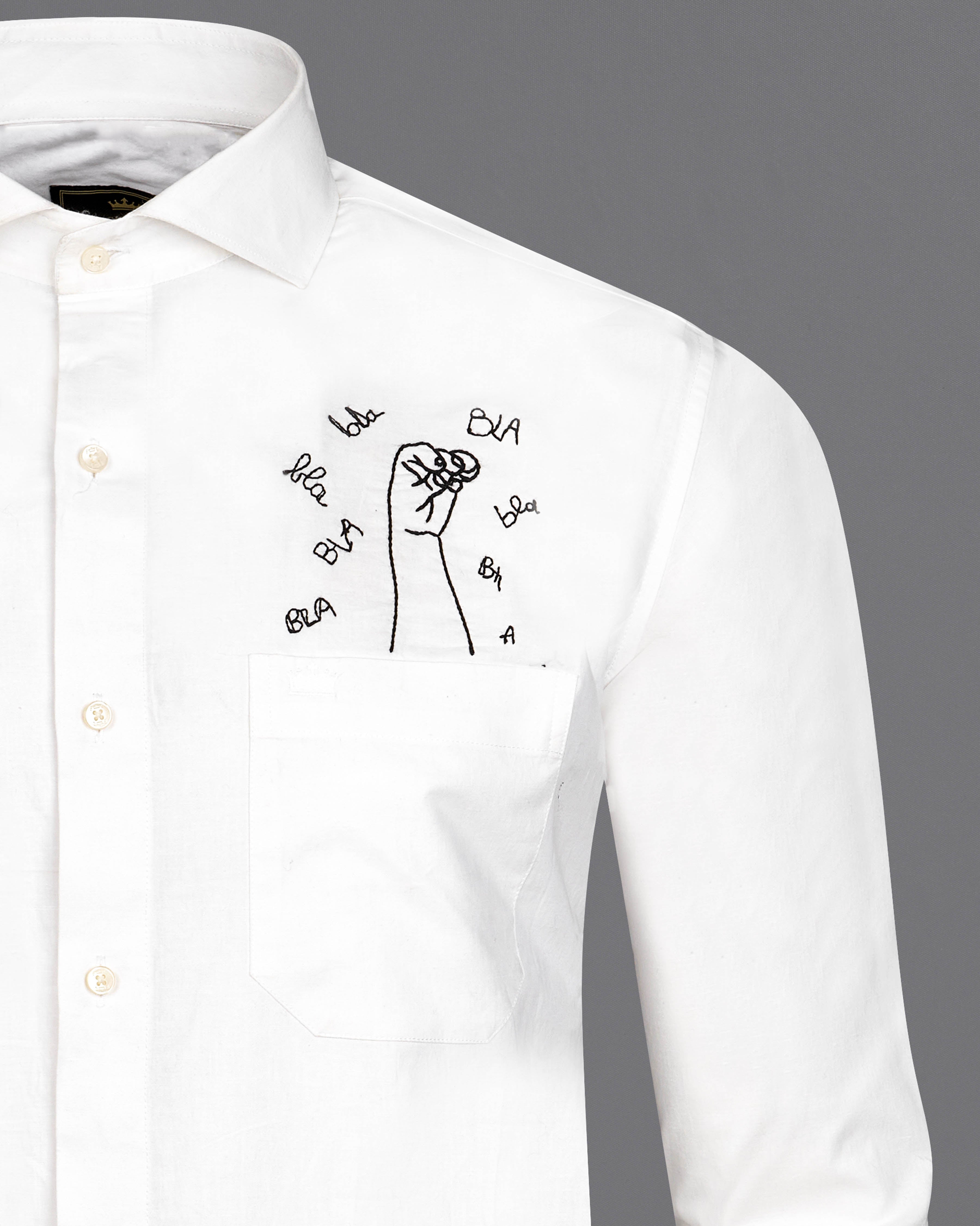 Bright White Embroidered Premium Cotton Designer Shirt 6363-CA-E036-38, 6363-CA-E036-H-38, 6363-CA-E036-39, 6363-CA-E036-H-39, 6363-CA-E036-40, 6363-CA-E036-H-40, 6363-CA-E036-42, 6363-CA-E036-H-42, 6363-CA-E036-44, 6363-CA-E036-H-44, 6363-CA-E036-46, 6363-CA-E036-H-46, 6363-CA-E036-48, 6363-CA-E036-H-48, 6363-CA-E036-50, 6363-CA-E036-H-50, 6363-CA-E036-52, 6363-CA-E036-H-52