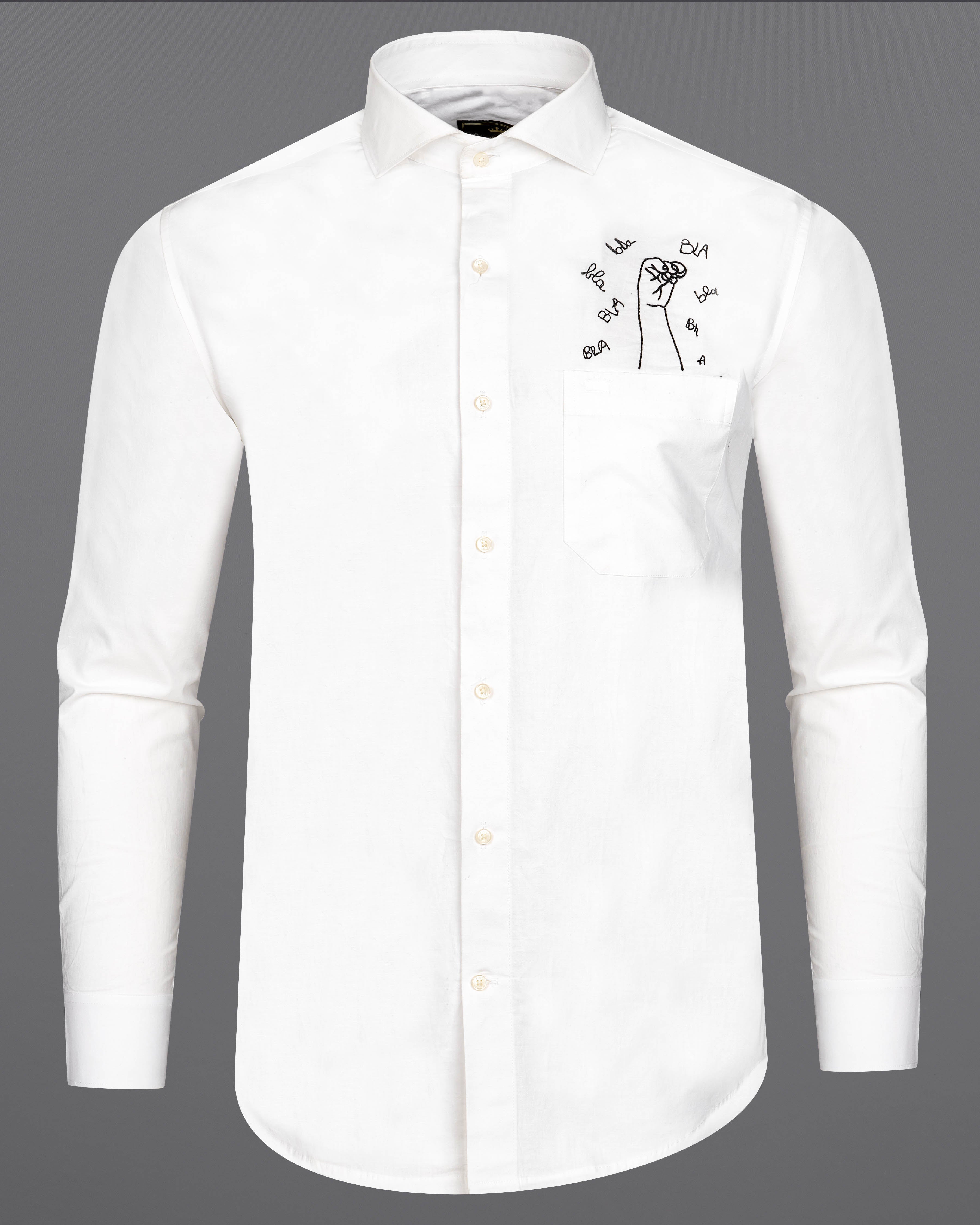 Bright White Embroidered Premium Cotton Designer Shirt 6363-CA-E036-38, 6363-CA-E036-H-38, 6363-CA-E036-39, 6363-CA-E036-H-39, 6363-CA-E036-40, 6363-CA-E036-H-40, 6363-CA-E036-42, 6363-CA-E036-H-42, 6363-CA-E036-44, 6363-CA-E036-H-44, 6363-CA-E036-46, 6363-CA-E036-H-46, 6363-CA-E036-48, 6363-CA-E036-H-48, 6363-CA-E036-50, 6363-CA-E036-H-50, 6363-CA-E036-52, 6363-CA-E036-H-52