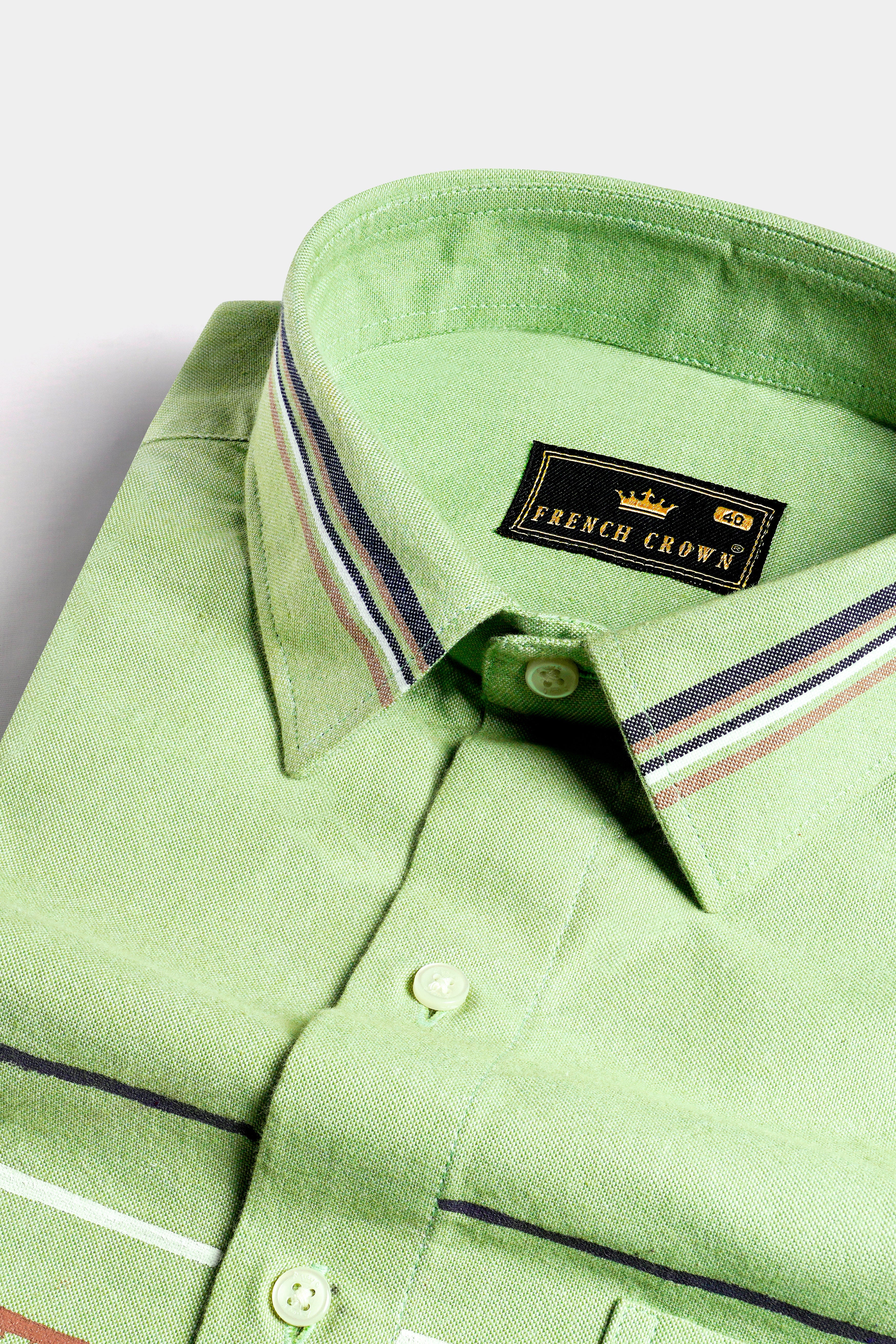 Sprout Green Multicolour Hand Painted Royal Oxford Designer Shirt 6365-ART-38, 6365-ART-H-38, 6365-ART-39, 6365-ART-H-39, 6365-ART-40, 6365-ART-H-40, 6365-ART-42, 6365-ART-H-42, 6365-ART-44, 6365-ART-H-44, 6365-ART-46, 6365-ART-H-46, 6365-ART-48, 6365-ART-H-48, 6365-ART-50, 6365-ART-H-50, 6365-ART-52, 6365-ART-H-52