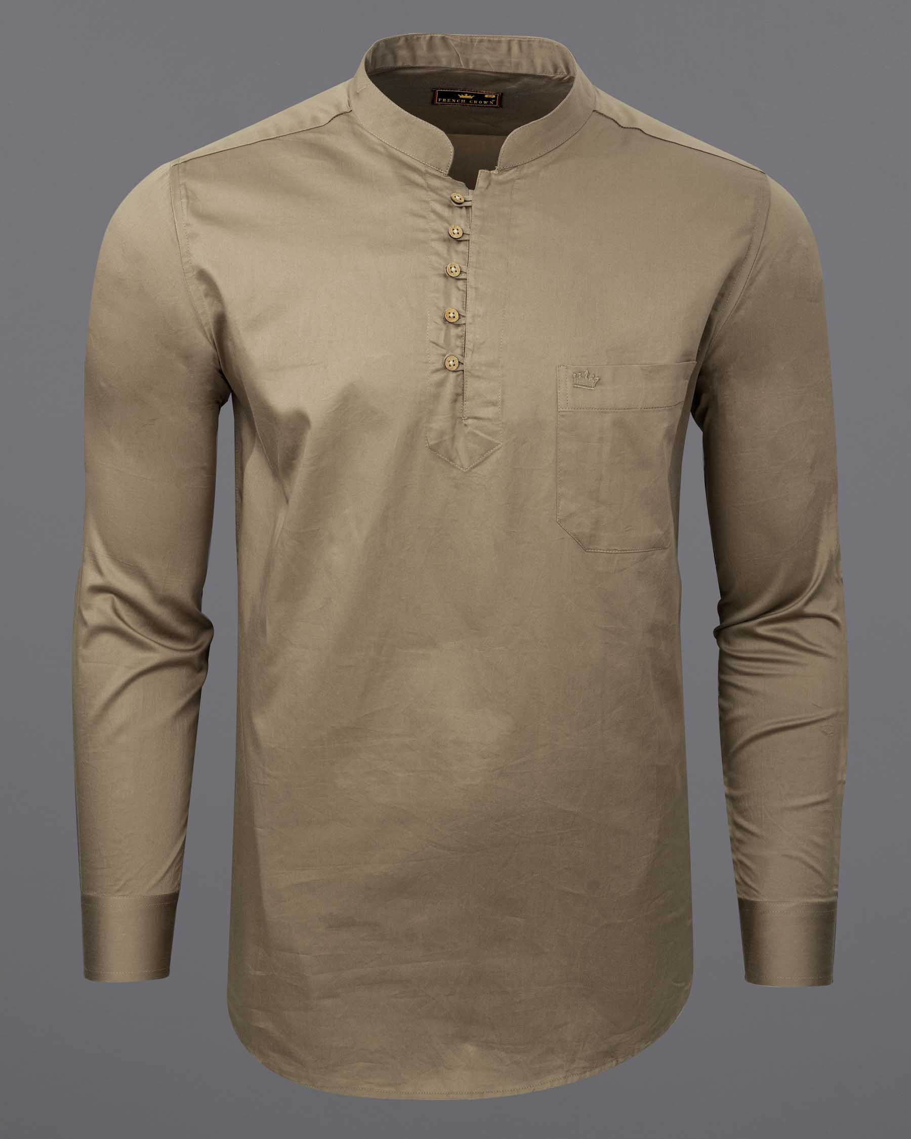 Pale Oyster Super Soft Premium Cotton Kurta Shirt 6366-KS-38,6366-KS-H-38,6366-KS-39,6366-KS-H-39,6366-KS-40,6366-KS-H-40,6366-KS-42,6366-KS-H-42,6366-KS-44,6366-KS-H-44,6366-KS-46,6366-KS-H-46,6366-KS-48,6366-KS-H-48,6366-KS-50,6366-KS-H-50,6366-KS-52,6366-KS-H-52