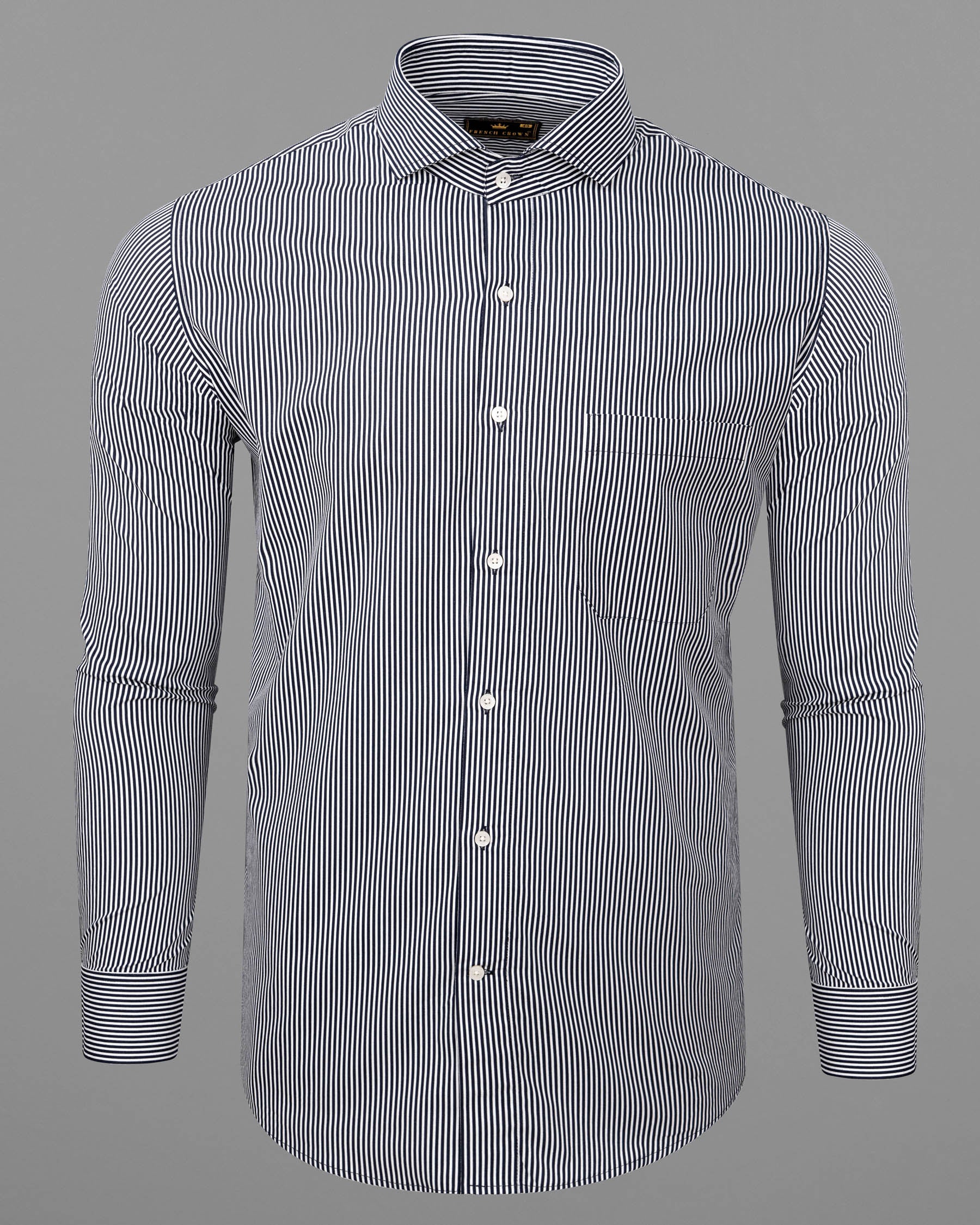 Bright White Striped Premium Cotton Shirt 6370-CA-38,6370-CA-H-38,6370-CA-39,6370-CA-H-39,6370-CA-40,6370-CA-H-40,6370-CA-42,6370-CA-H-42,6370-CA-44,6370-CA-H-44,6370-CA-46,6370-CA-H-46,6370-CA-48,6370-CA-H-48,6370-CA-50,6370-CA-H-50,6370-CA-52,6370-CA-H-52