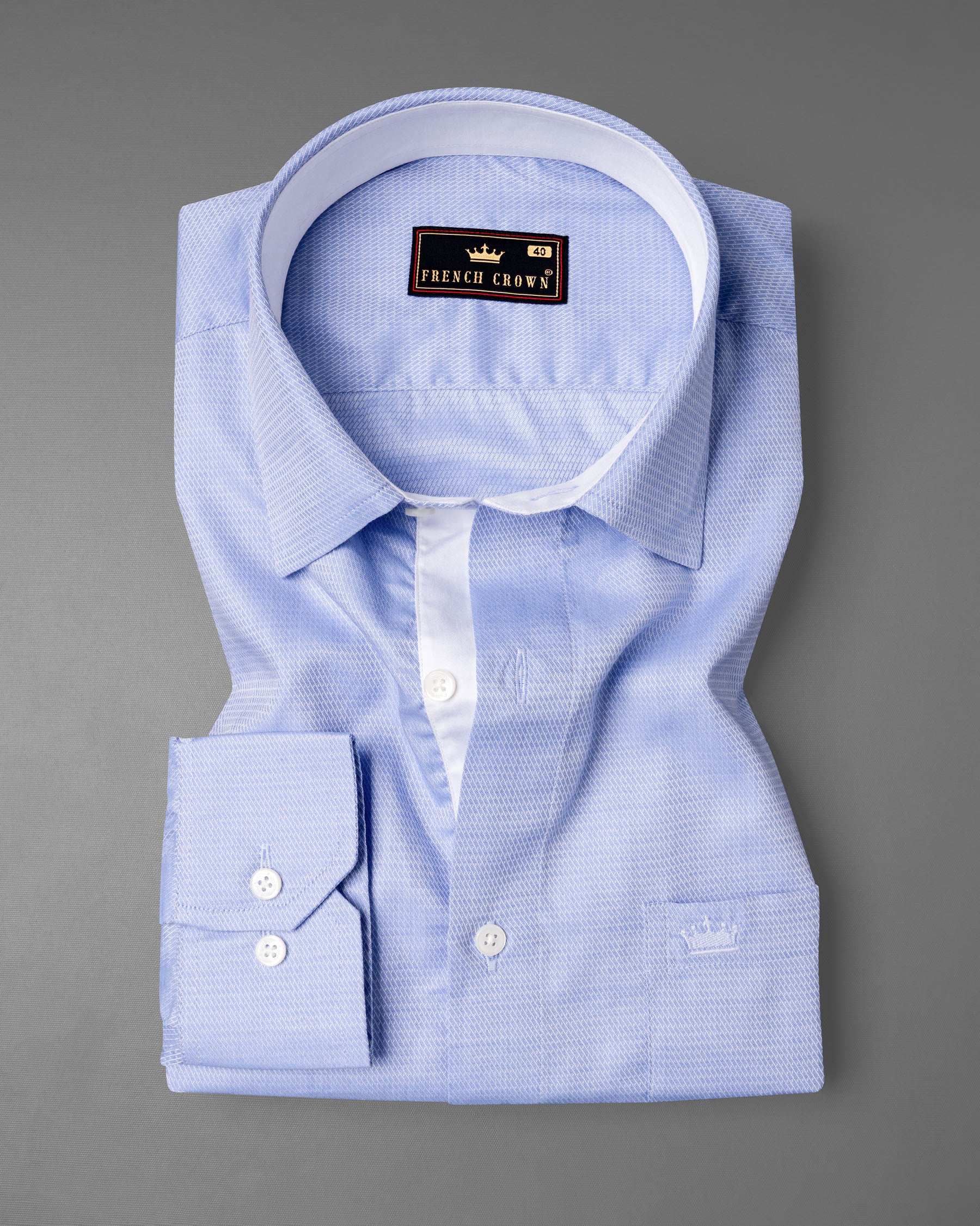 Periwinkle Blue Dobby Textured Premium Giza Cotton Shirt 6372-CLOTH-P-38,6372-CLOTH-P-H-38,6372-CLOTH-P-39,6372-CLOTH-P-H-39,6372-CLOTH-P-40,6372-CLOTH-P-H-40,6372-CLOTH-P-42,6372-CLOTH-P-H-42,6372-CLOTH-P-44,6372-CLOTH-P-H-44,6372-CLOTH-P-46,6372-CLOTH-P-H-46,6372-CLOTH-P-48,6372-CLOTH-P-H-48,6372-CLOTH-P-50,6372-CLOTH-P-H-50,6372-CLOTH-P-52,6372-CLOTH-P-H-52