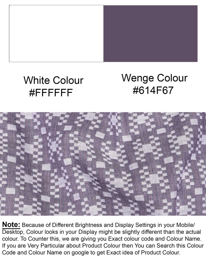 Wenage Jacquard Textured Overshirt/Shacket