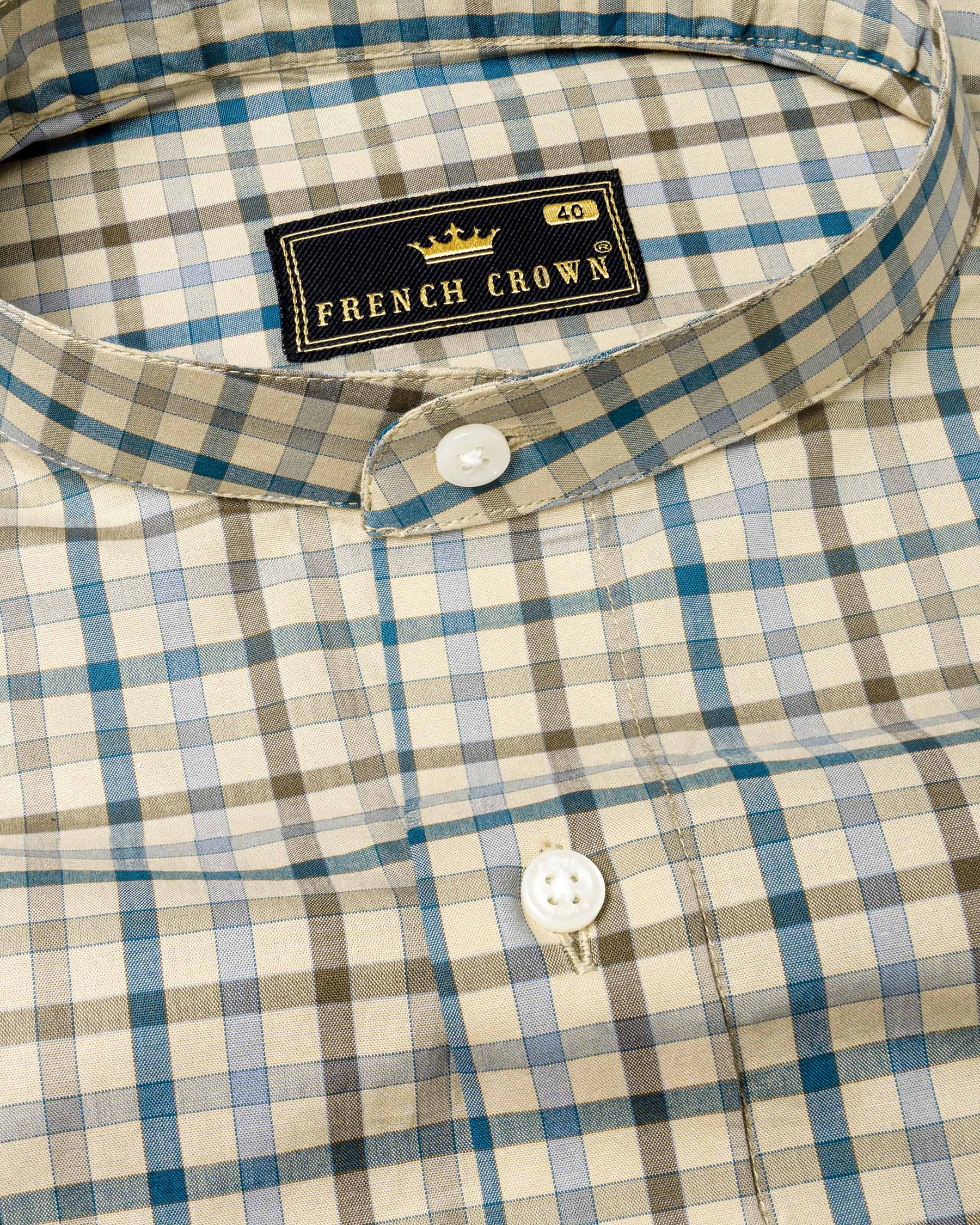 Pearl Bush Gingham Premium Cotton Shirt