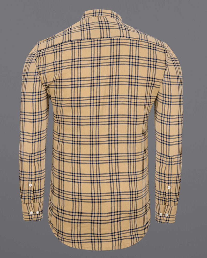 Bullet Shell Twill Plaid Premium Cotton Shirt