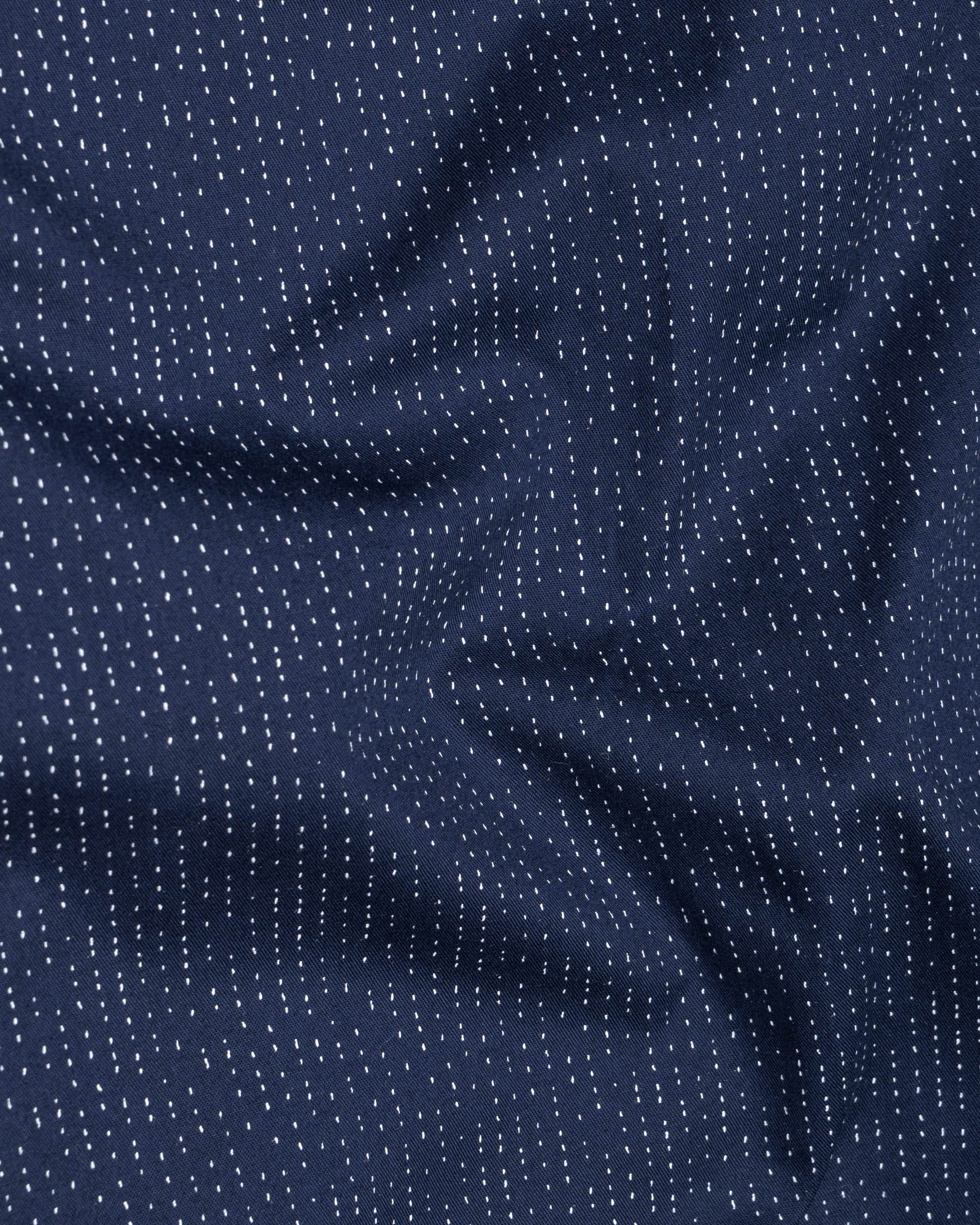 Tuna Blue Textured Twill Premium Cotton Shirt