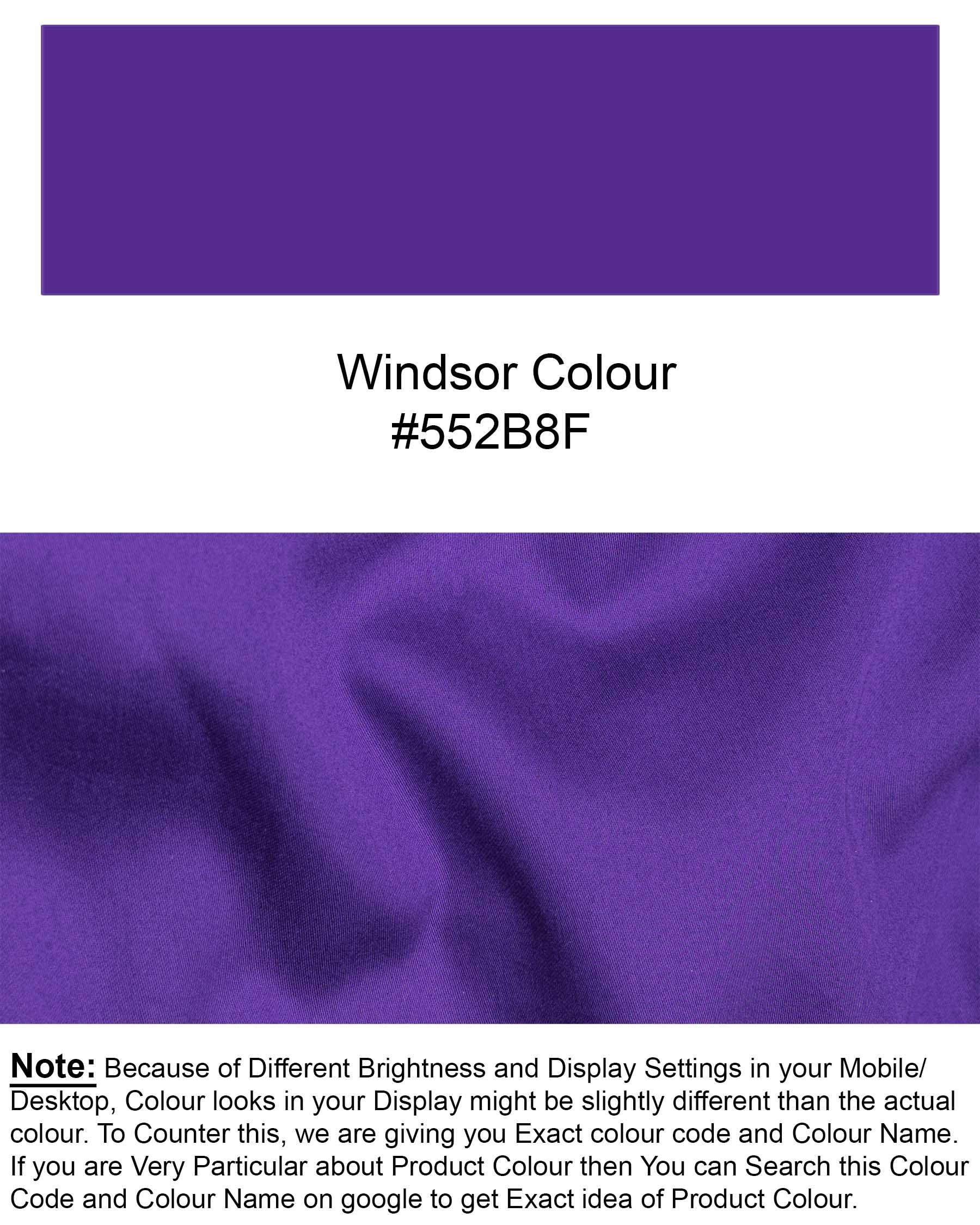 Windsor Purple Super Soft Premium Cotton Kurta Shirt