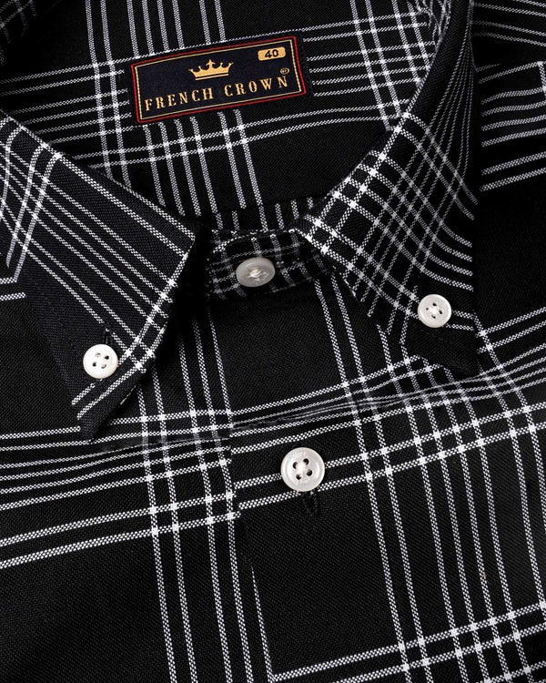 Jade Black Plaid Royal Oxford Shirt  6429-BD-38, 6429-BD-H-38, 6429-BD-39, 6429-BD-H-39, 6429-BD-40, 6429-BD-H-40, 6429-BD-42, 6429-BD-H-42, 6429-BD-44, 6429-BD-H-44, 6429-BD-46, 6429-BD-H-46, 6429-BD-48, 6429-BD-H-48, 6429-BD-50, 6429-BD-H-50, 6429-BD-52, 6429-BD-H-52