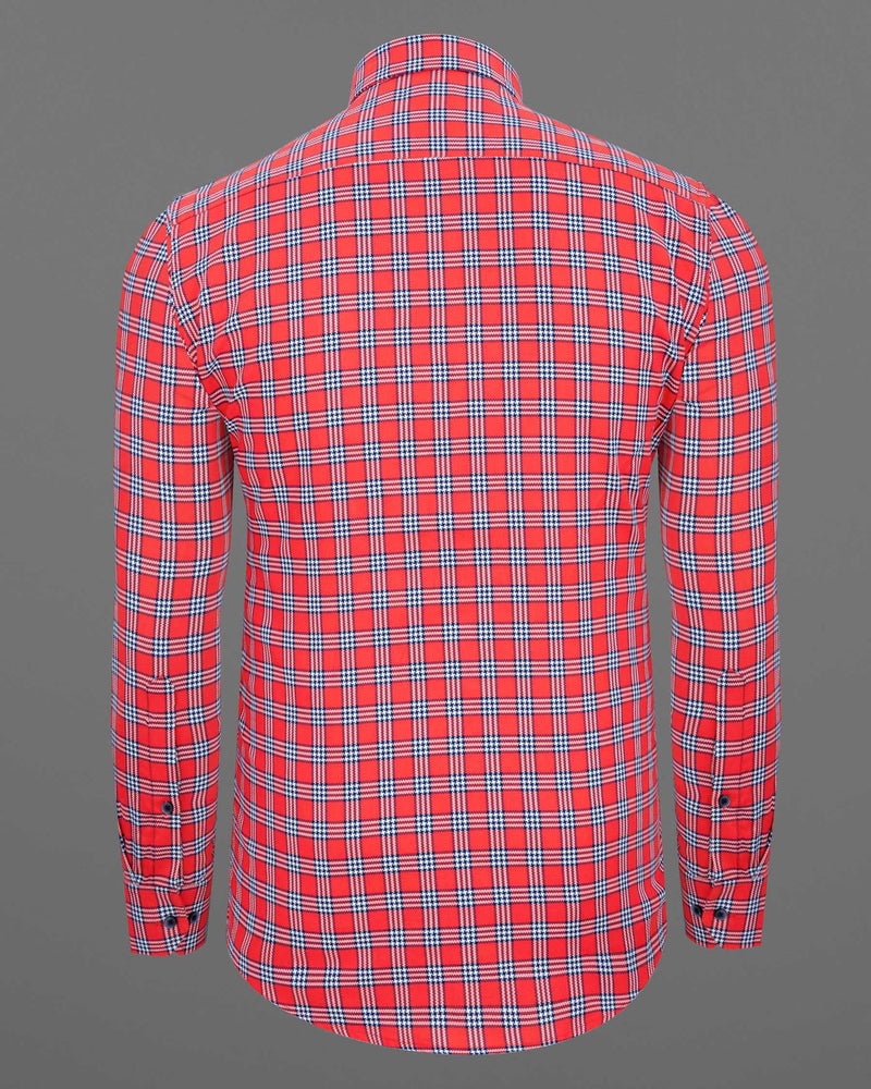 Cinnabar Red Checkered Dobby Textured Premium Giza Cotton Shirt 6454-BD-BLE-38, 6454-BD-BLE-H-38, 6454-BD-BLE-39, 6454-BD-BLE-H-39, 6454-BD-BLE-40, 6454-BD-BLE-H-40, 6454-BD-BLE-42, 6454-BD-BLE-H-42, 6454-BD-BLE-44, 6454-BD-BLE-H-44, 6454-BD-BLE-46, 6454-BD-BLE-H-46, 6454-BD-BLE-48, 6454-BD-BLE-H-48, 6454-BD-BLE-50, 6454-BD-BLE-H-50, 6454-BD-BLE-52, 6454-BD-BLE-H-52