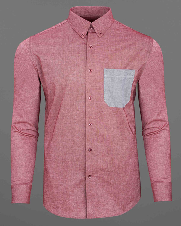 Contessa Red with Grey Pocket Solid Royal Oxford Shirt  6455-BD-MN-38, 6455-BD-MN-H-38, 6455-BD-MN-39, 6455-BD-MN-H-39, 6455-BD-MN-40, 6455-BD-MN-H-40, 6455-BD-MN-42, 6455-BD-MN-H-42, 6455-BD-MN-44, 6455-BD-MN-H-44, 6455-BD-MN-46, 6455-BD-MN-H-46, 6455-BD-MN-48, 6455-BD-MN-H-48, 6455-BD-MN-50, 6455-BD-MN-H-50, 6455-BD-MN-52, 6455-BD-MN-H-52