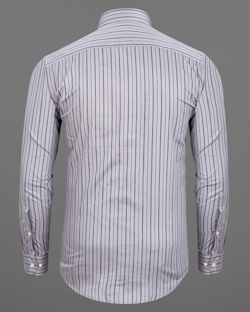 Ash Grey Striped Super Soft Premium Cotton Shirt  6459-38, 6459-H-38, 6459-39, 6459-H-39, 6459-40, 6459-H-40, 6459-42, 6459-H-42, 6459-44, 6459-H-44, 6459-46, 6459-H-46, 6459-48, 6459-H-48, 6459-50, 6459-H-50, 6459-52, 6459-H-52