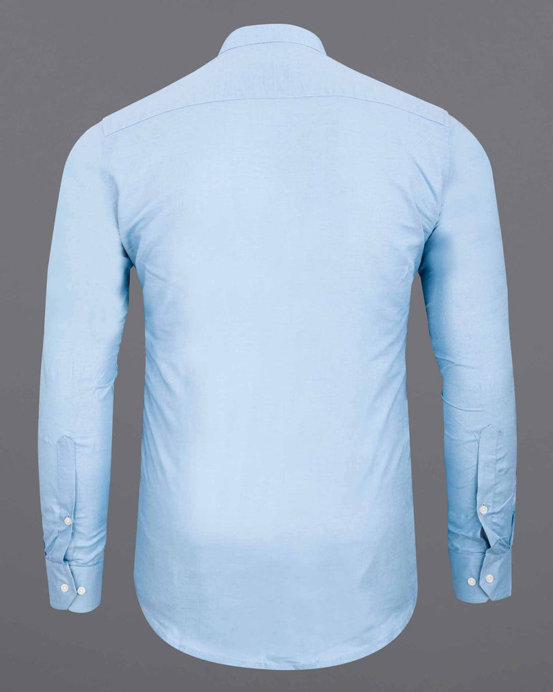 Casper Blue Luxurious Linen Shirt