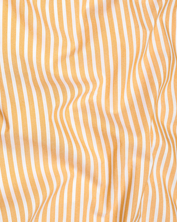 Apricot Yellow Striped Premium Cotton Shirt  6465-CA-38, 6465-CA-H-38, 6465-CA-39, 6465-CA-H-39, 6465-CA-40, 6465-CA-H-40, 6465-CA-42, 6465-CA-H-42, 6465-CA-44, 6465-CA-H-44, 6465-CA-46, 6465-CA-H-46, 6465-CA-48, 6465-CA-H-48, 6465-CA-50, 6465-CA-H-50, 6465-CA-52, 6465-CA-H-52