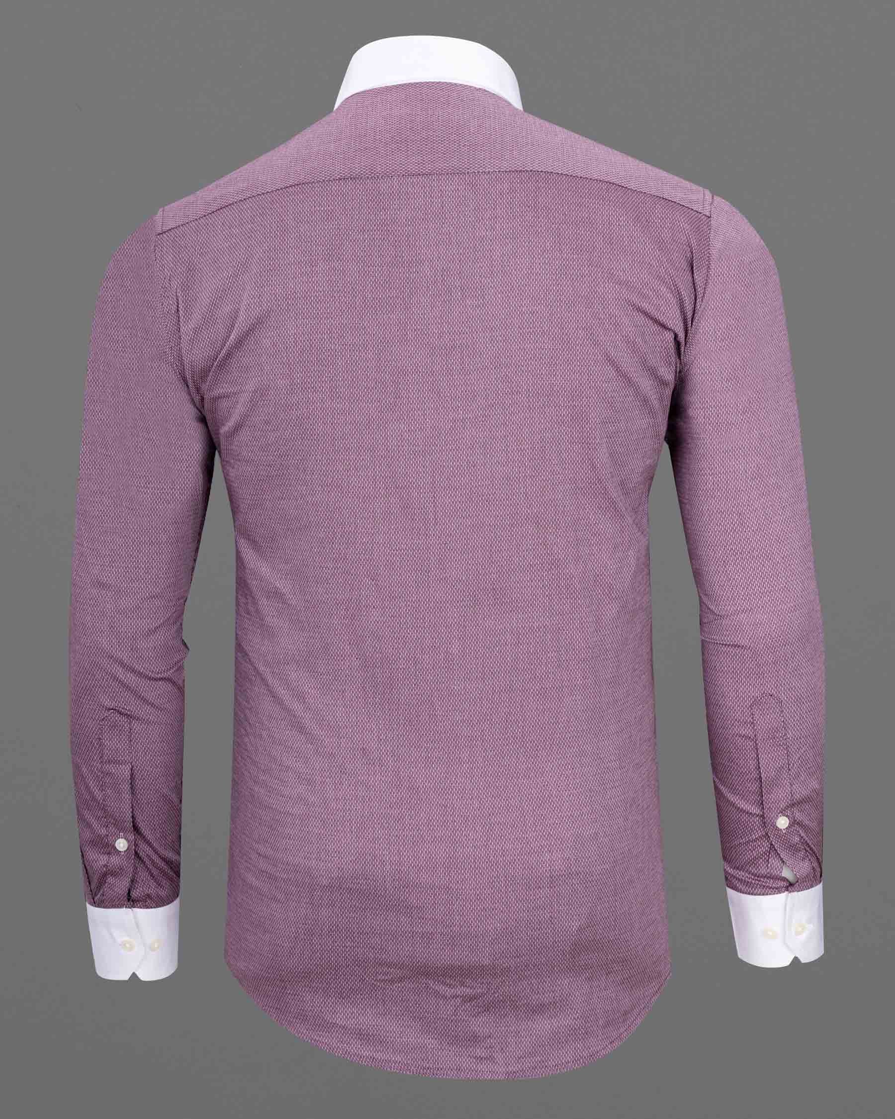 Antique Fuchsia with White Collar Dobby Textured Premium Giza Cotton Shirt  6494-CA-38, 6494-CA-H-38, 6494-CA-39, 6494-CA-H-39, 6494-CA-40, 6494-CA-H-40, 6494-CA-42, 6494-CA-H-42, 6494-CA-44, 6494-CA-H-44, 6494-CA-46, 6494-CA-H-46, 6494-CA-48, 6494-CA-H-48, 6494-CA-50, 6494-CA-H-50, 6494-CA-52, 6494-CA-H-52