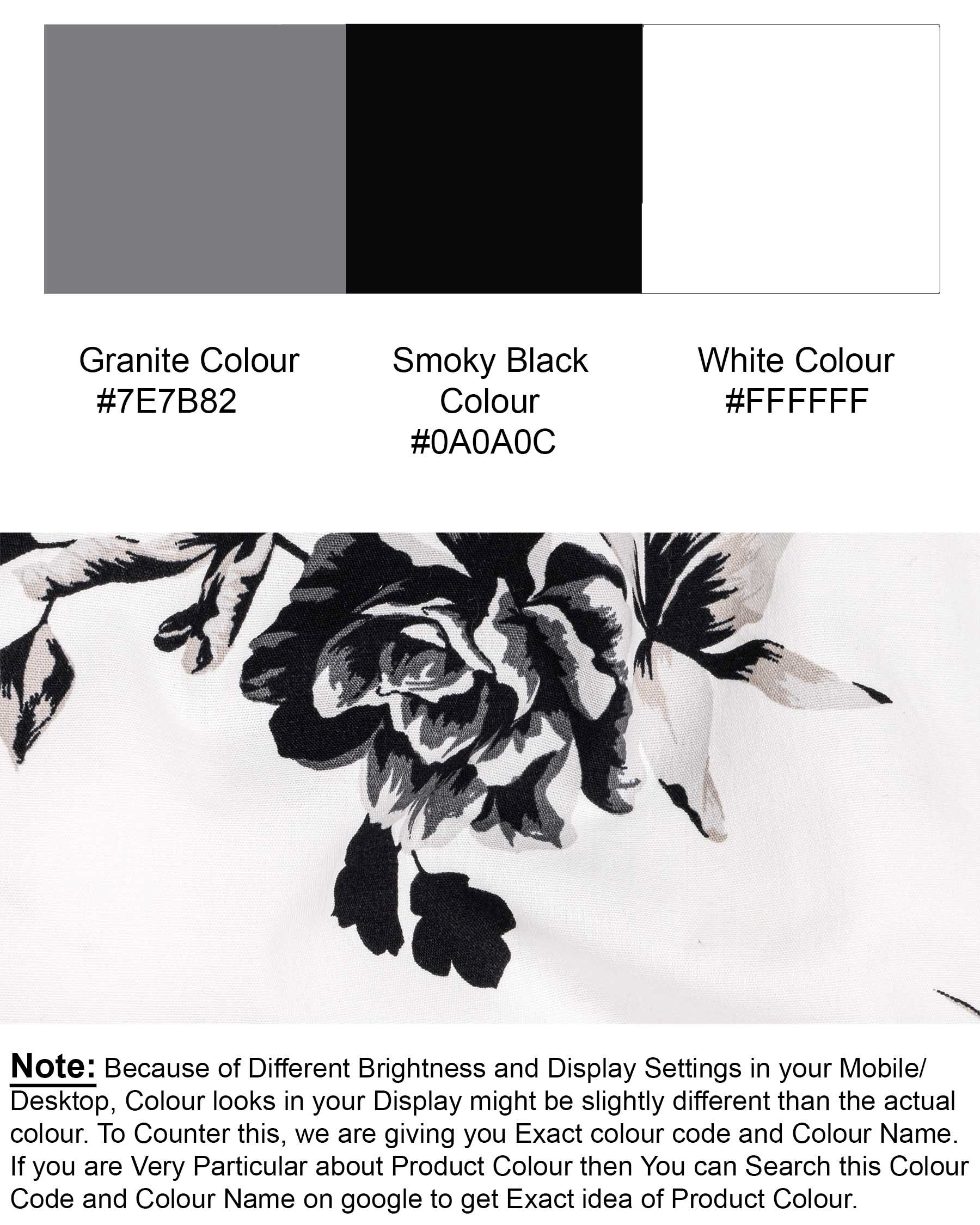 Bright White Floral Printed Twill Textured Premium Cotton Shirt 6513-BLK-38, 6513-BLK-H-38, 6513-BLK-39, 6513-BLK-H-39, 6513-BLK-40, 6513-BLK-H-40, 6513-BLK-42, 6513-BLK-H-42, 6513-BLK-44, 6513-BLK-H-44, 6513-BLK-46, 6513-BLK-H-46, 6513-BLK-48, 6513-BLK-H-48, 6513-BLK-50, 6513-BLK-H-50, 6513-BLK-52, 6513-BLK-H-52