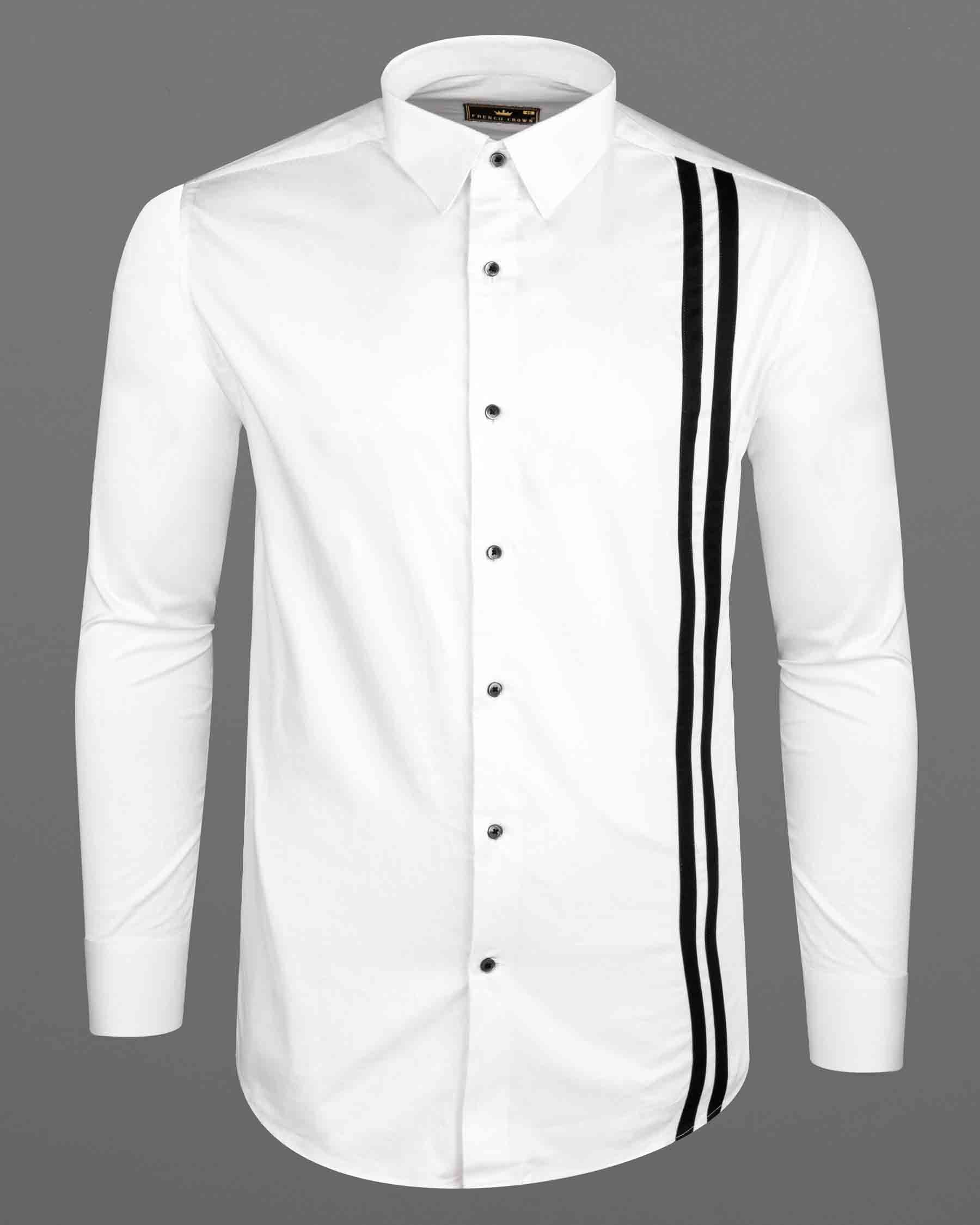 Bright White with double black Subtle Sheen Strapped Super Soft Premium Cotton Shirt 6515-BLK-P120-38, 6515-BLK-P120-H-38, 6515-BLK-P120-39, 6515-BLK-P120-H-39, 6515-BLK-P120-40, 6515-BLK-P120-H-40, 6515-BLK-P120-42, 6515-BLK-P120-H-42, 6515-BLK-P120-44, 6515-BLK-P120-H-44, 6515-BLK-P120-46, 6515-BLK-P120-H-46, 6515-BLK-P120-48, 6515-BLK-P120-H-48, 6515-BLK-P120-50, 6515-BLK-P120-H-50, 6515-BLK-P120-52, 6515-BLK-P120-H-52