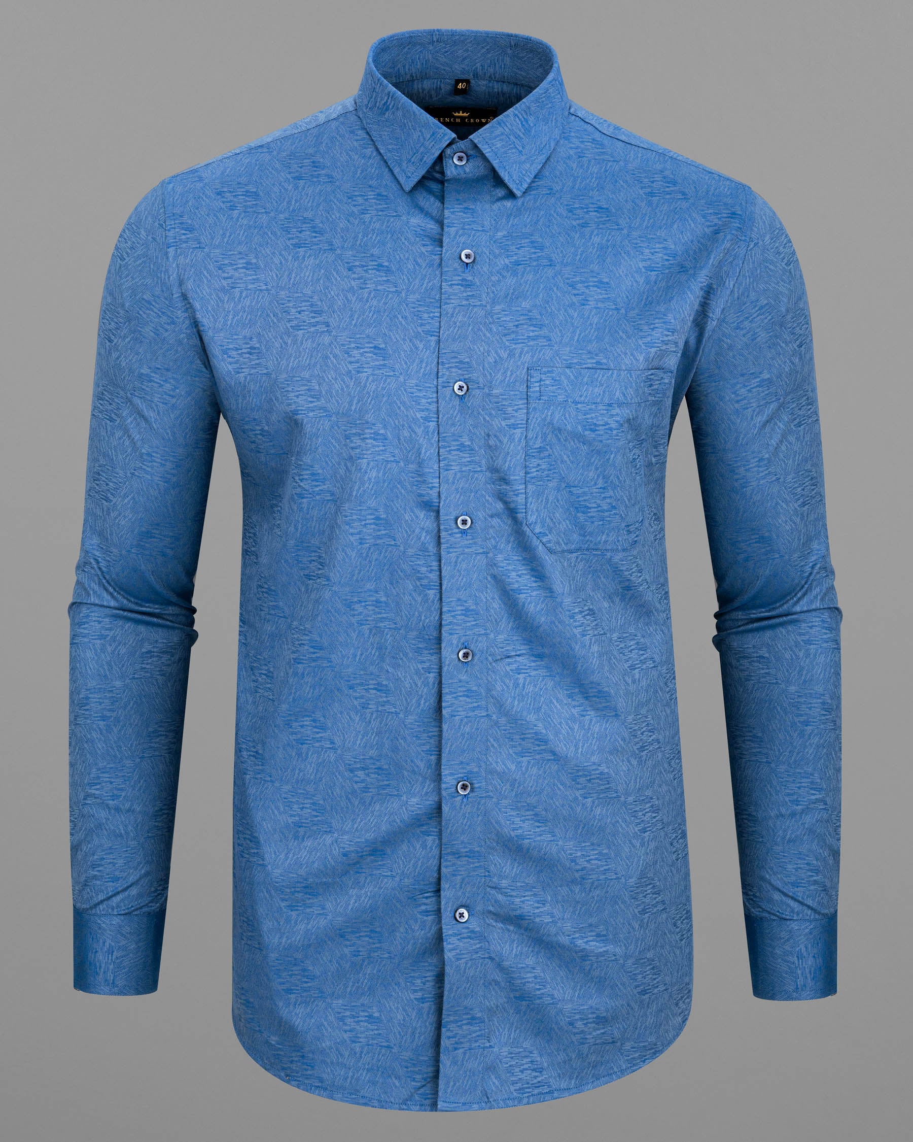 Waikawa Blue Jacquard Textured Premium Giza Cotton Shirt  6520-BLE-38, 6520-BLE-H-38, 6520-BLE-39, 6520-BLE-H-39, 6520-BLE-40, 6520-BLE-H-40, 6520-BLE-42, 6520-BLE-H-42, 6520-BLE-44, 6520-BLE-H-44, 6520-BLE-46, 6520-BLE-H-46, 6520-BLE-48, 6520-BLE-H-48, 6520-BLE-50, 6520-BLE-H-50, 6520-BLE-52, 6520-BLE-H-52