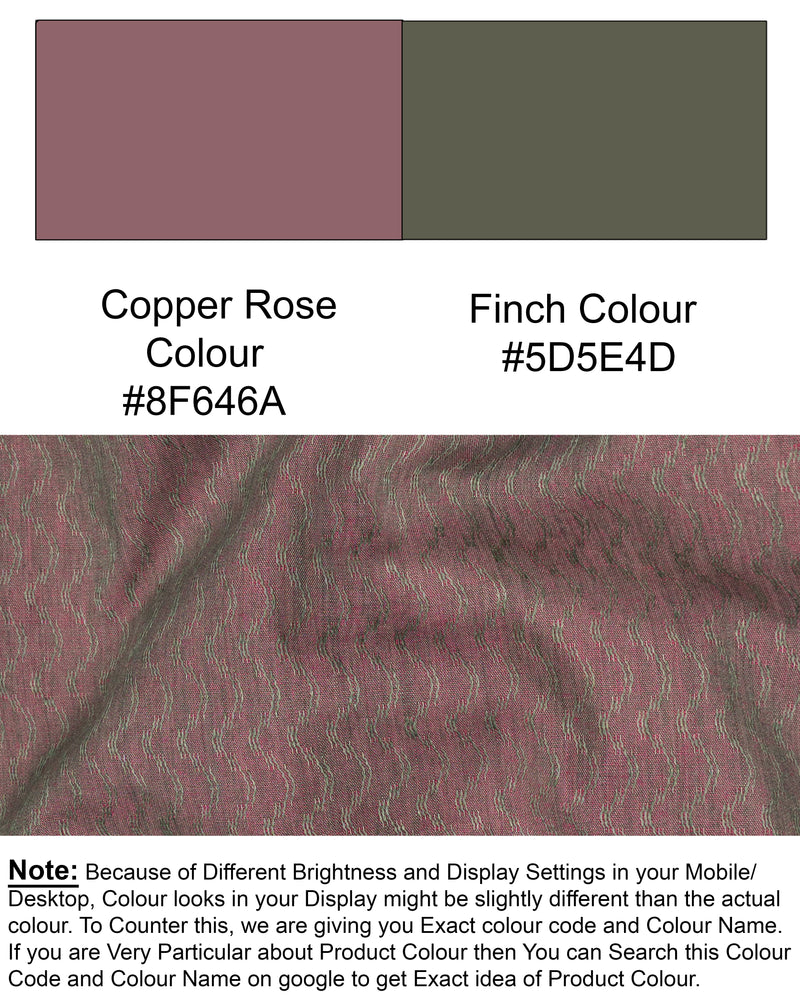  Copper Rose and Finch Green Two Tone Jacquard Premium Giza Cotton Shirt 6564-CA-38,6564-CA-H-38,6564-CA-39,6564-CA-H-39,6564-CA-40,6564-CA-H-40,6564-CA-42,6564-CA-H-42,6564-CA-44,6564-CA-H-44,6564-CA-46,6564-CA-H-46,6564-CA-48,6564-CA-H-48,6564-CA-50,6564-CA-H-50,6564-CA-52,6564-CA-H-52
