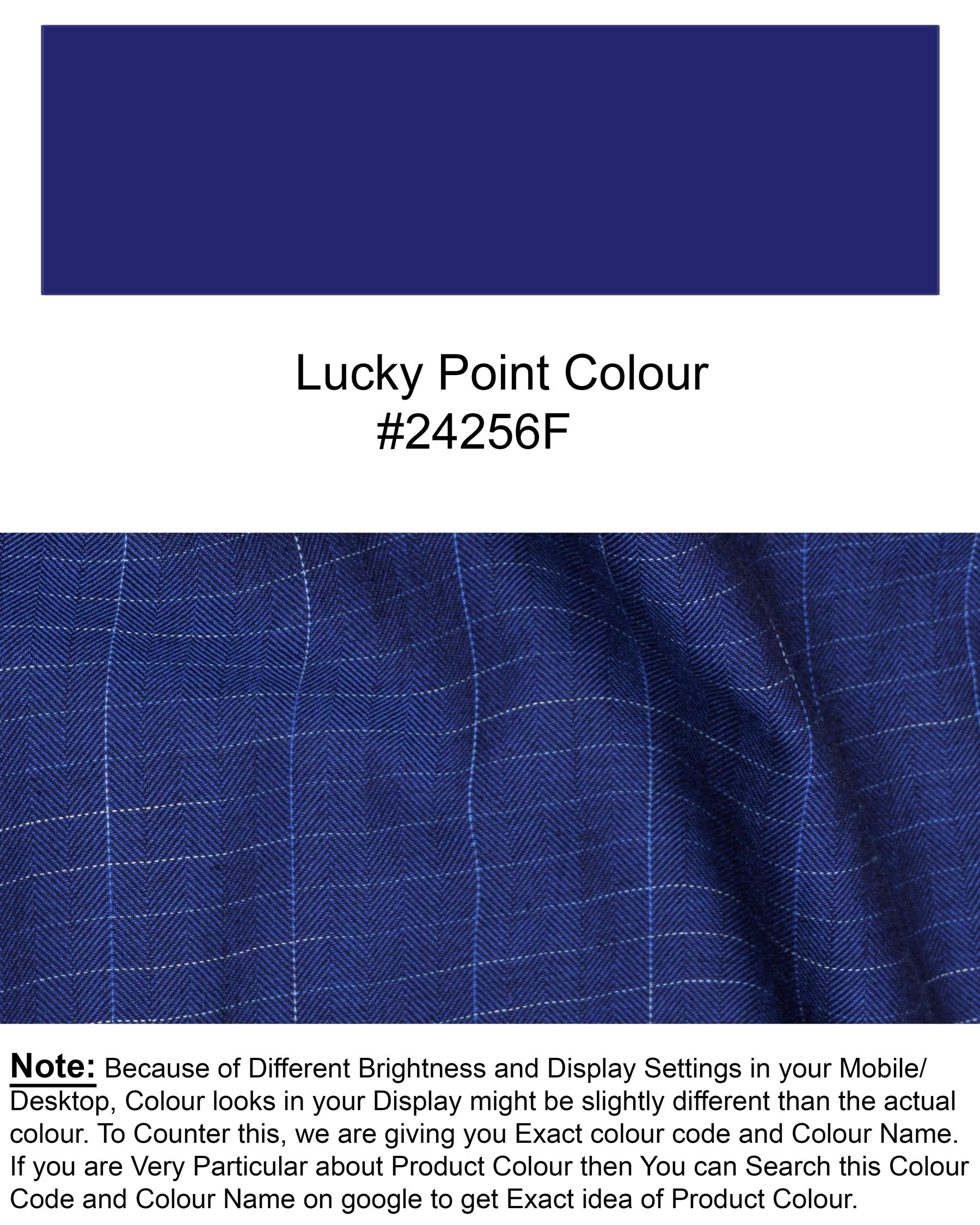 Lucky Point Blue Plaid Twill Textured Premium Cotton Shirt 6595-D20-38,6595-D20-H-38,6595-D20-39,6595-D20-H-39,6595-D20-40,6595-D20-H-40,6595-D20-42,6595-D20-H-42,6595-D20-44,6595-D20-H-44,6595-D20-46,6595-D20-H-46,6595-D20-48,6595-D20-H-48,6595-D20-50,6595-D20-H-50,6595-D20-52,6595-D20-H-52