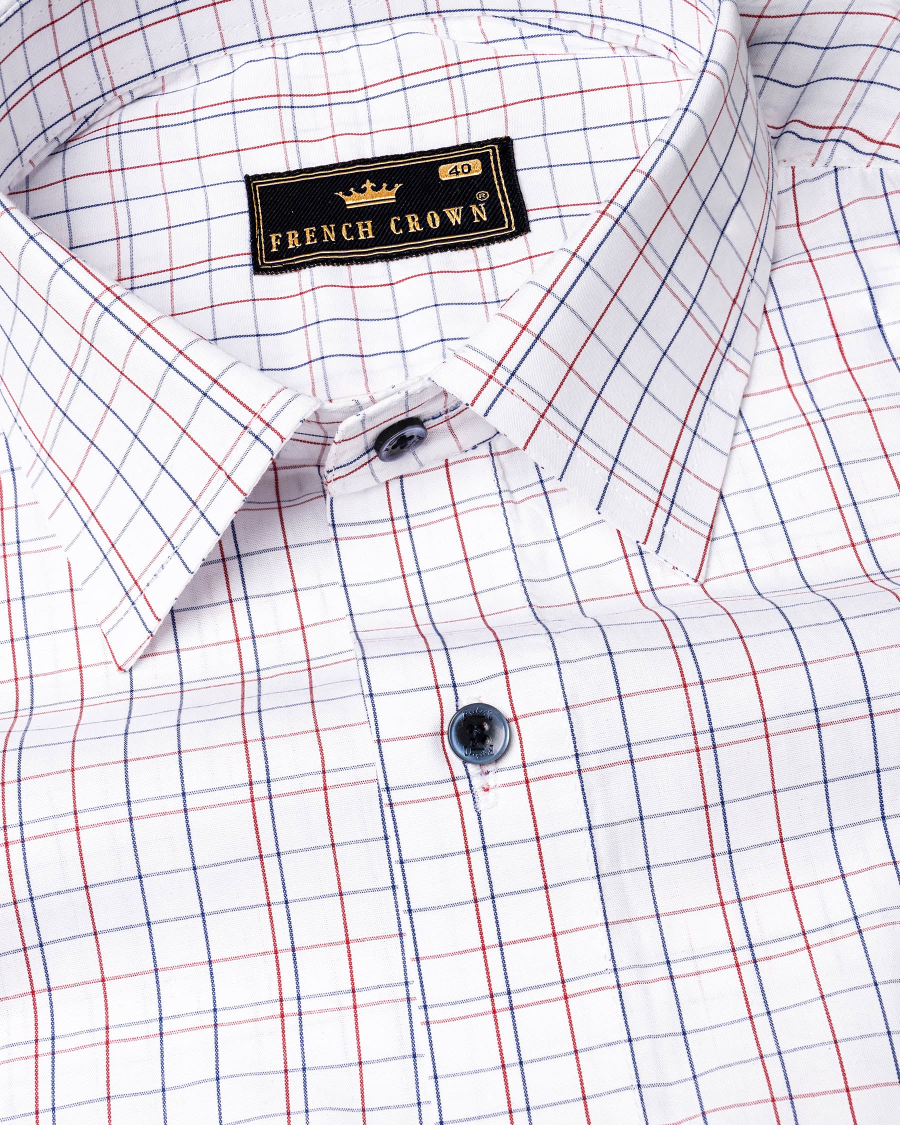 Bright White Checkered Premium Cotton Shirt 6644-BLE-38,6644-BLE-H-38,6644-BLE-39,6644-BLE-H-39,6644-BLE-40,6644-BLE-H-40,6644-BLE-42,6644-BLE-H-42,6644-BLE-44,6644-BLE-H-44,6644-BLE-46,6644-BLE-H-46,6644-BLE-48,6644-BLE-H-48,6644-BLE-50,6644-BLE-H-50,6644-BLE-52,6644-BLE-H-52