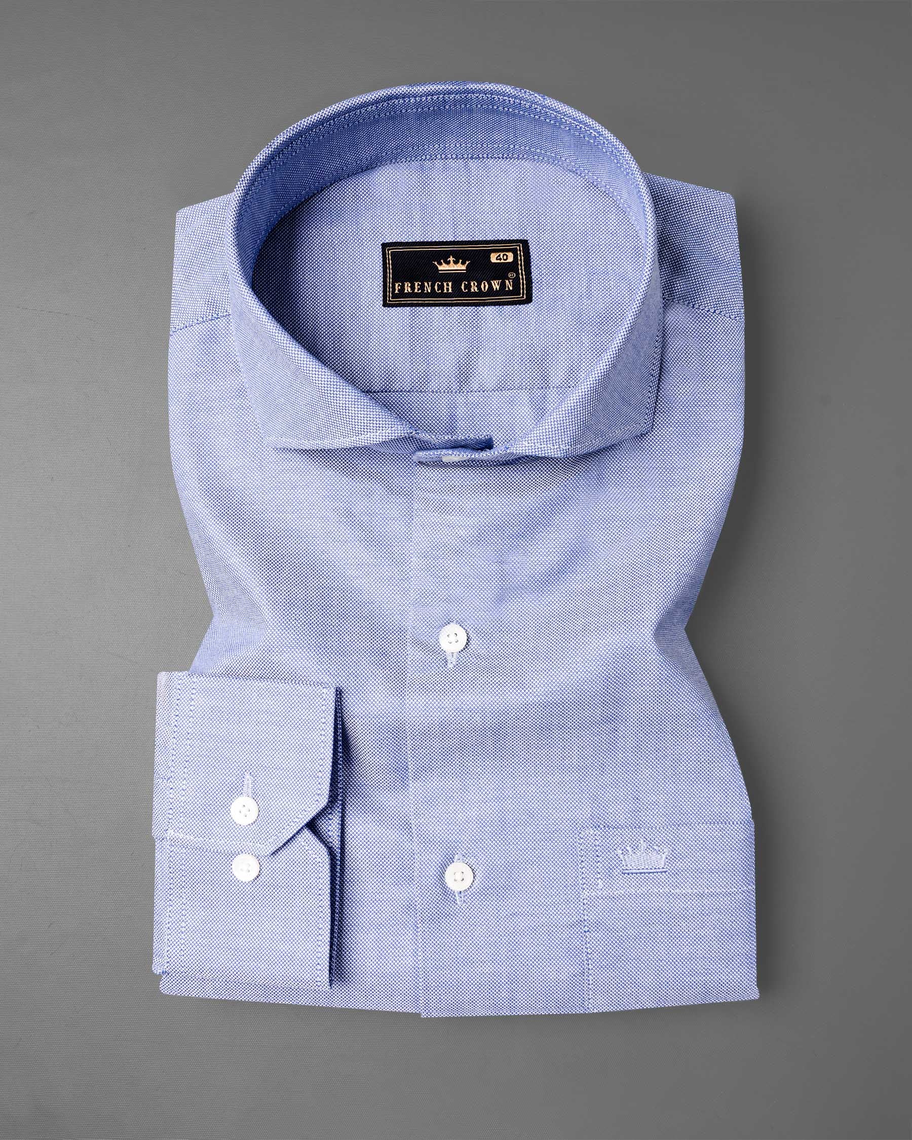 Wild Blue Dobby Textured Premium Giza Cotton Shirt 6663-CA-38,6663-CA-H-38,6663-CA-39,6663-CA-H-39,6663-CA-40,6663-CA-H-40,6663-CA-42,6663-CA-H-42,6663-CA-44,6663-CA-H-44,6663-CA-46,6663-CA-H-46,6663-CA-48,6663-CA-H-48,6663-CA-50,6663-CA-H-50,6663-CA-52,6663-CA-H-52