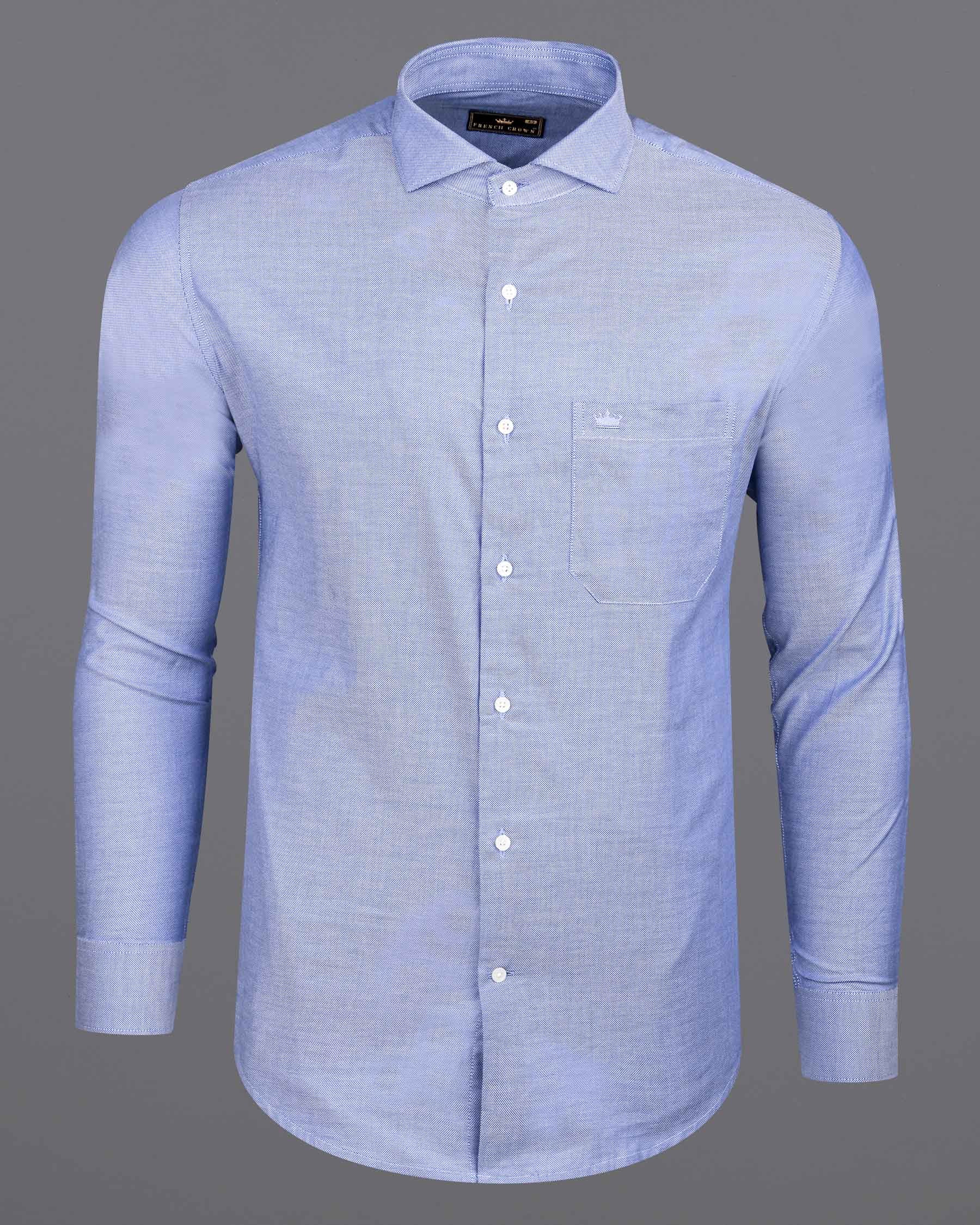 Wild Blue Dobby Textured Premium Giza Cotton Shirt 6663-CA-38,6663-CA-H-38,6663-CA-39,6663-CA-H-39,6663-CA-40,6663-CA-H-40,6663-CA-42,6663-CA-H-42,6663-CA-44,6663-CA-H-44,6663-CA-46,6663-CA-H-46,6663-CA-48,6663-CA-H-48,6663-CA-50,6663-CA-H-50,6663-CA-52,6663-CA-H-52