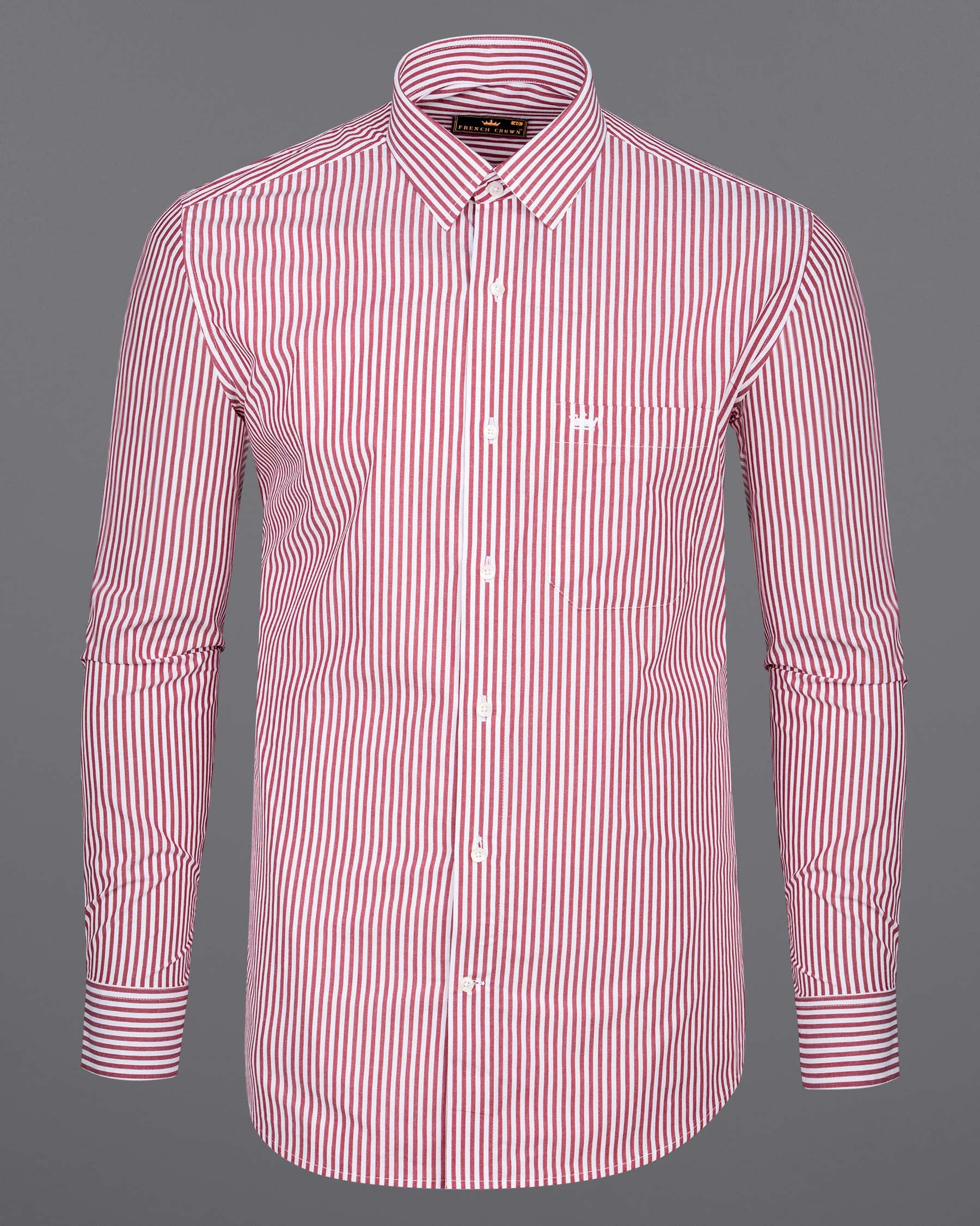 Red and White Striped Premium Cotton Shirt 6686-38,6686-38,6686-39,6686-39,6686-40,6686-40,6686-42,6686-42,6686-44,6686-44,6686-46,6686-46,6686-48,6686-48,6686-50,6686-50,6686-52,6686-52