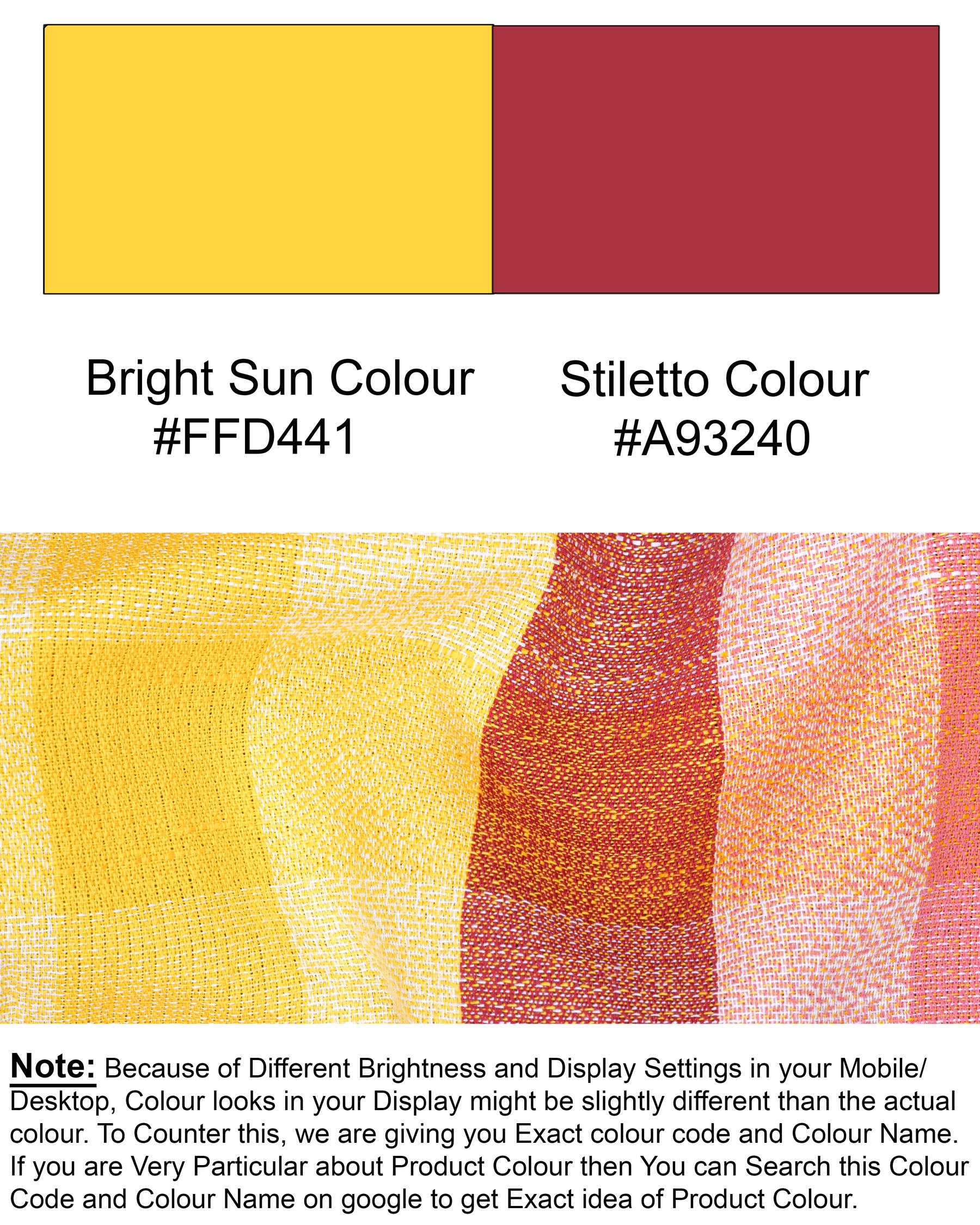 Bright Sun Yellow with Stiletto Red Twill Plaid Premium Cotton Shirt 6716-M-38, 6716-M-H-38, 6716-M-39, 6716-M-H-39, 6716-M-40, 6716-M-H-40, 6716-M-42, 6716-M-H-42, 6716-M-44, 6716-M-H-44, 6716-M-46, 6716-M-H-46, 6716-M-48, 6716-M-H-48, 6716-M-50, 6716-M-H-50, 6716-M-52, 6716-M-H-52