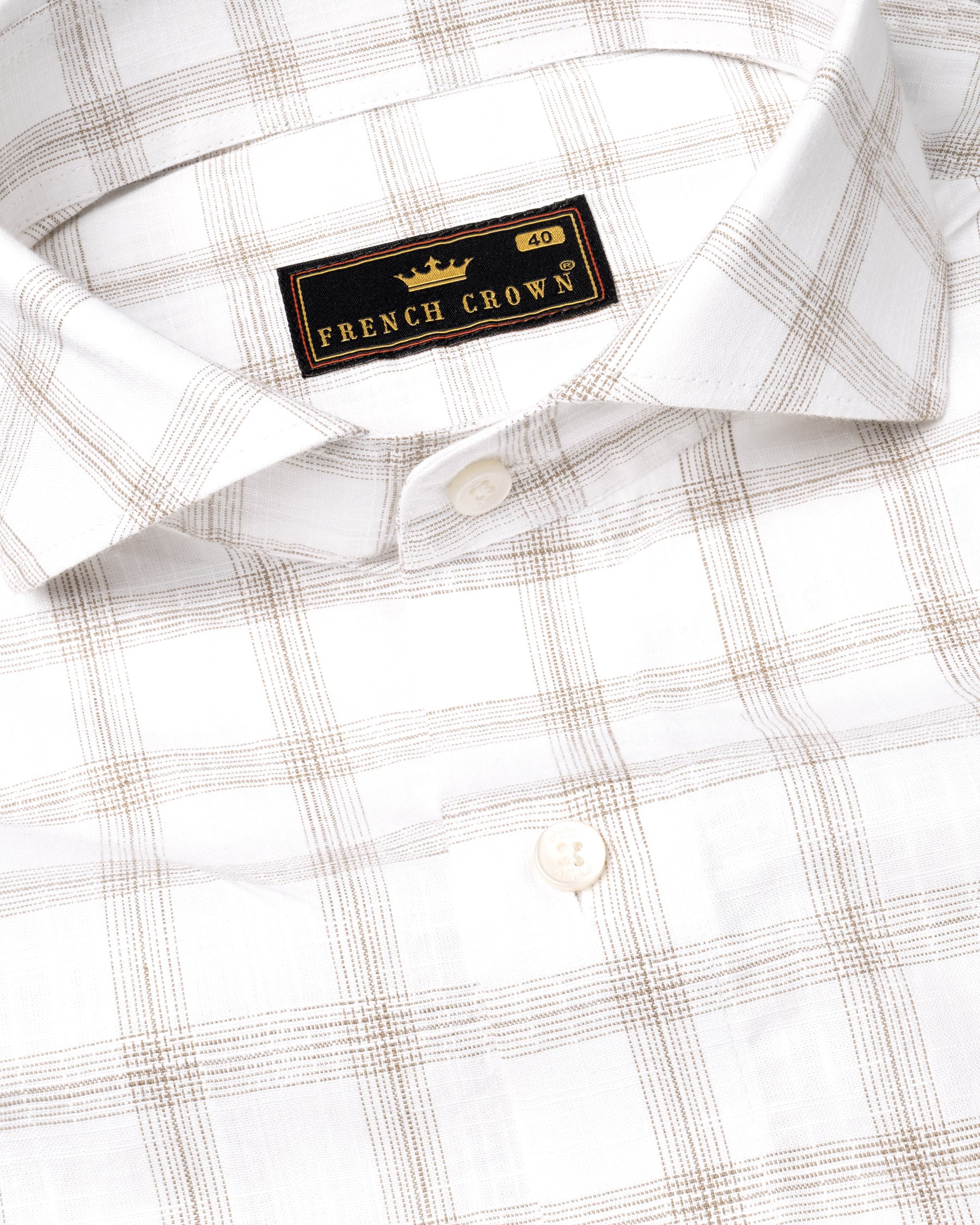 Bright White Windowpane Luxurious Linen Shirt 6726-CA-38,6726-CA-38,6726-CA-39,6726-CA-39,6726-CA-40,6726-CA-40,6726-CA-42,6726-CA-42,6726-CA-44,6726-CA-44,6726-CA-46,6726-CA-46,6726-CA-48,6726-CA-48,6726-CA-50,6726-CA-50,6726-CA-52,6726-CA-52