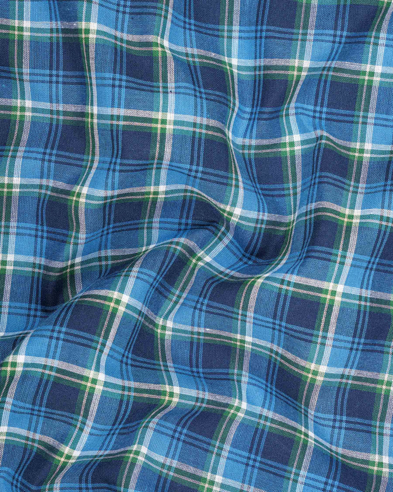 Havelock Blue with Cloud Burst Plaid Premium Cotton Shirt 6727-BD-38,6727-BD-38,6727-BD-39,6727-BD-39,6727-BD-40,6727-BD-40,6727-BD-42,6727-BD-42,6727-BD-44,6727-BD-44,6727-BD-46,6727-BD-46,6727-BD-48,6727-BD-48,6727-BD-50,6727-BD-50,6727-BD-52,6727-BD-52