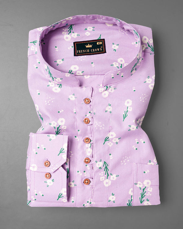 Thistle Pink Fountain Floral Printed Premium Tencel Kurta Shirt 6749-KS-38,6749-KS-38,6749-KS-39,6749-KS-39,6749-KS-40,6749-KS-40,6749-KS-42,6749-KS-42,6749-KS-44,6749-KS-44,6749-KS-46,6749-KS-46,6749-KS-48,6749-KS-48,6749-KS-50,6749-KS-50,6749-KS-52,6749-KS-52