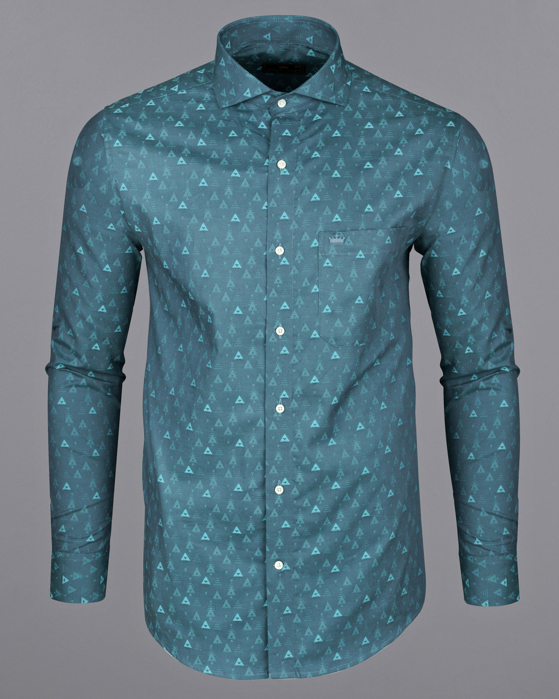Cadet and Neptune Jacquard Triangle Textured Premium Giza Cotton Shirt  6759-CA-38,6759-CA-38,6759-CA-39,6759-CA-39,6759-CA-40,6759-CA-40,6759-CA-42,6759-CA-42,6759-CA-44,6759-CA-44,6759-CA-46,6759-CA-46,6759-CA-48,6759-CA-48,6759-CA-50,6759-CA-50,6759-CA-52,6759-CA-52