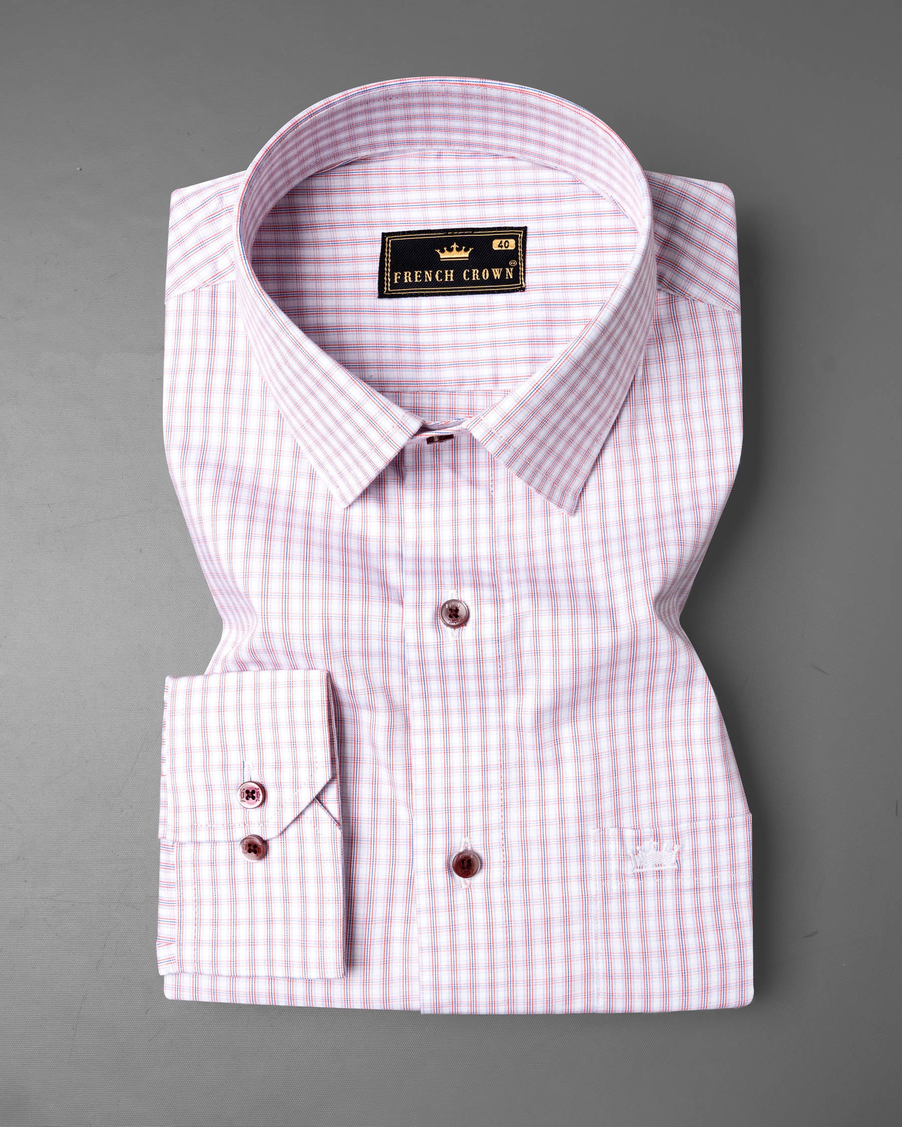 Bright White Checkered Premium Cotton Shirt 6761-MN-38,6761-MN-38,6761-MN-39,6761-MN-39,6761-MN-40,6761-MN-40,6761-MN-42,6761-MN-42,6761-MN-44,6761-MN-44,6761-MN-46,6761-MN-46,6761-MN-48,6761-MN-48,6761-MN-50,6761-MN-50,6761-MN-52,6761-MN-52